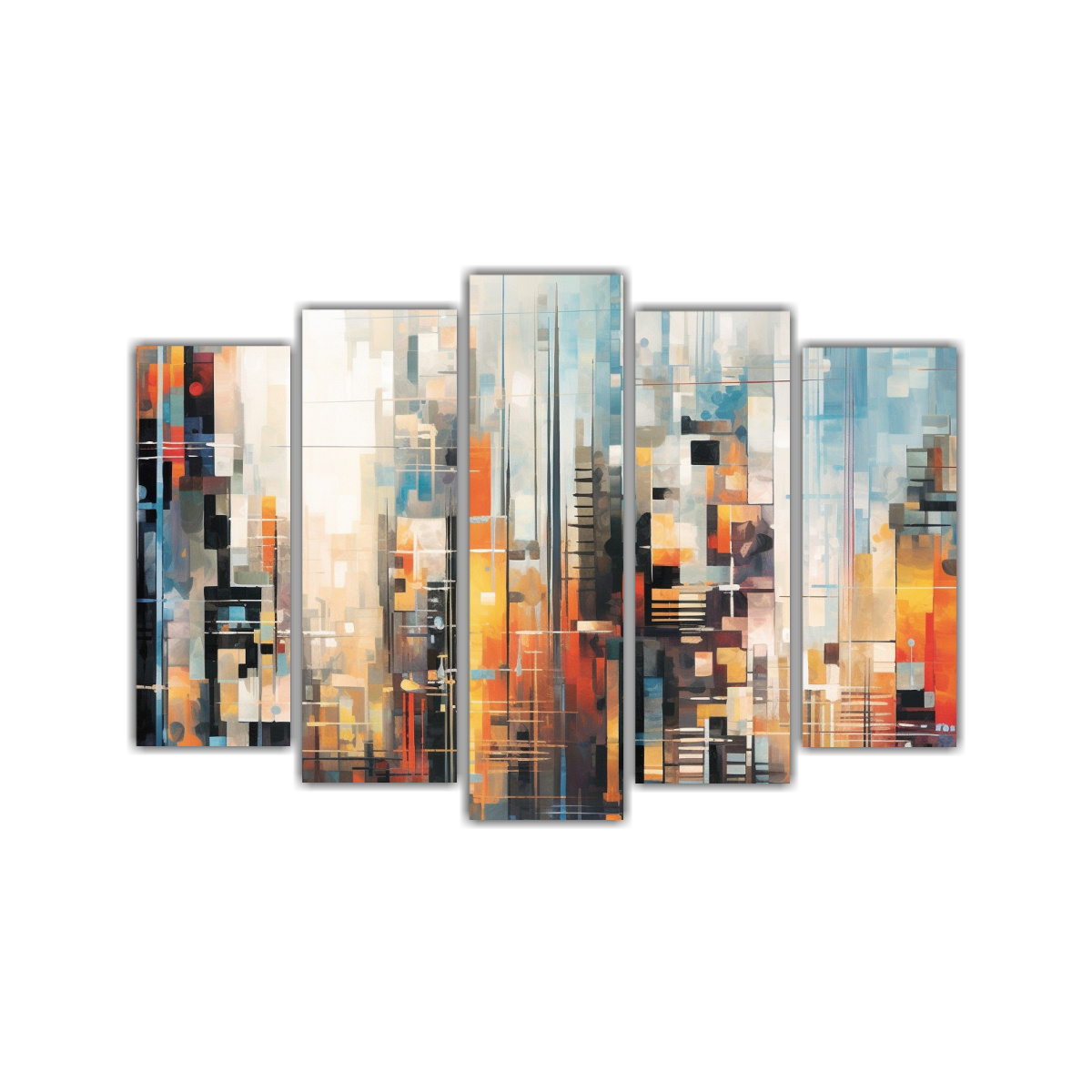 LIENZOS TELA TONOS INNOVADOR: PINTURA FUTURISTA 125X75 CM - 1