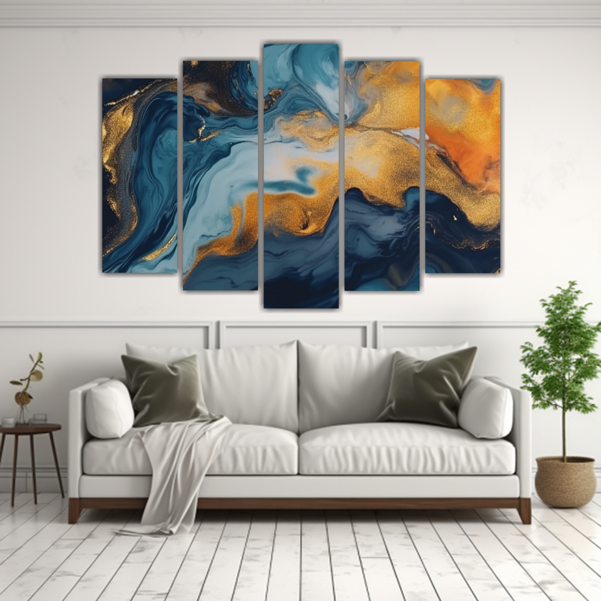 PINTURAS DECORATIVAS ABSTRACTAS INSPIRADAS EN LA 125X75 CM - 2