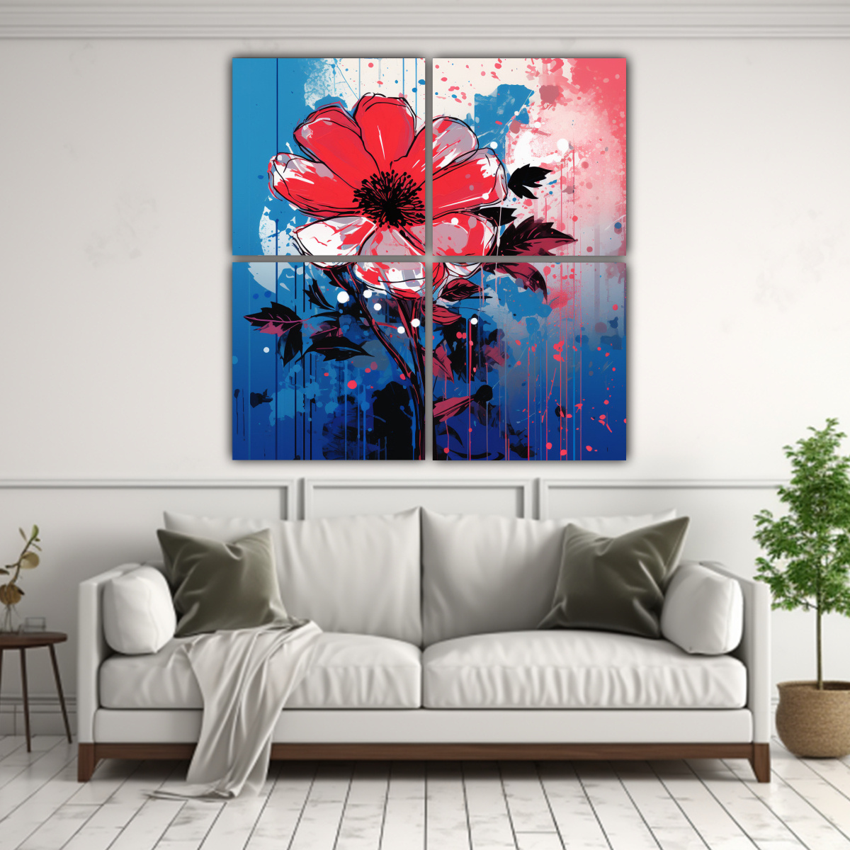 PINTURAS DECORATIVAS CON TEMÁTICA DE VITALIDAD 200X200 CM - 2