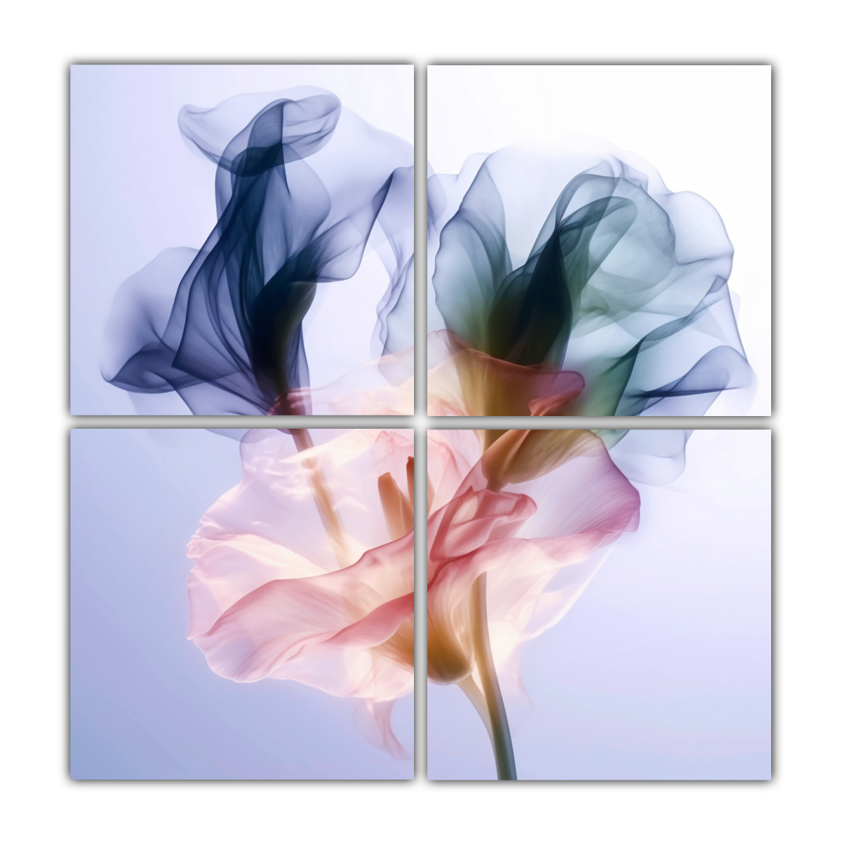 FOTOGRAFÍA CALIDEZ MARIE: FLORES EN DESENFOQUE 140X140 CM - 1