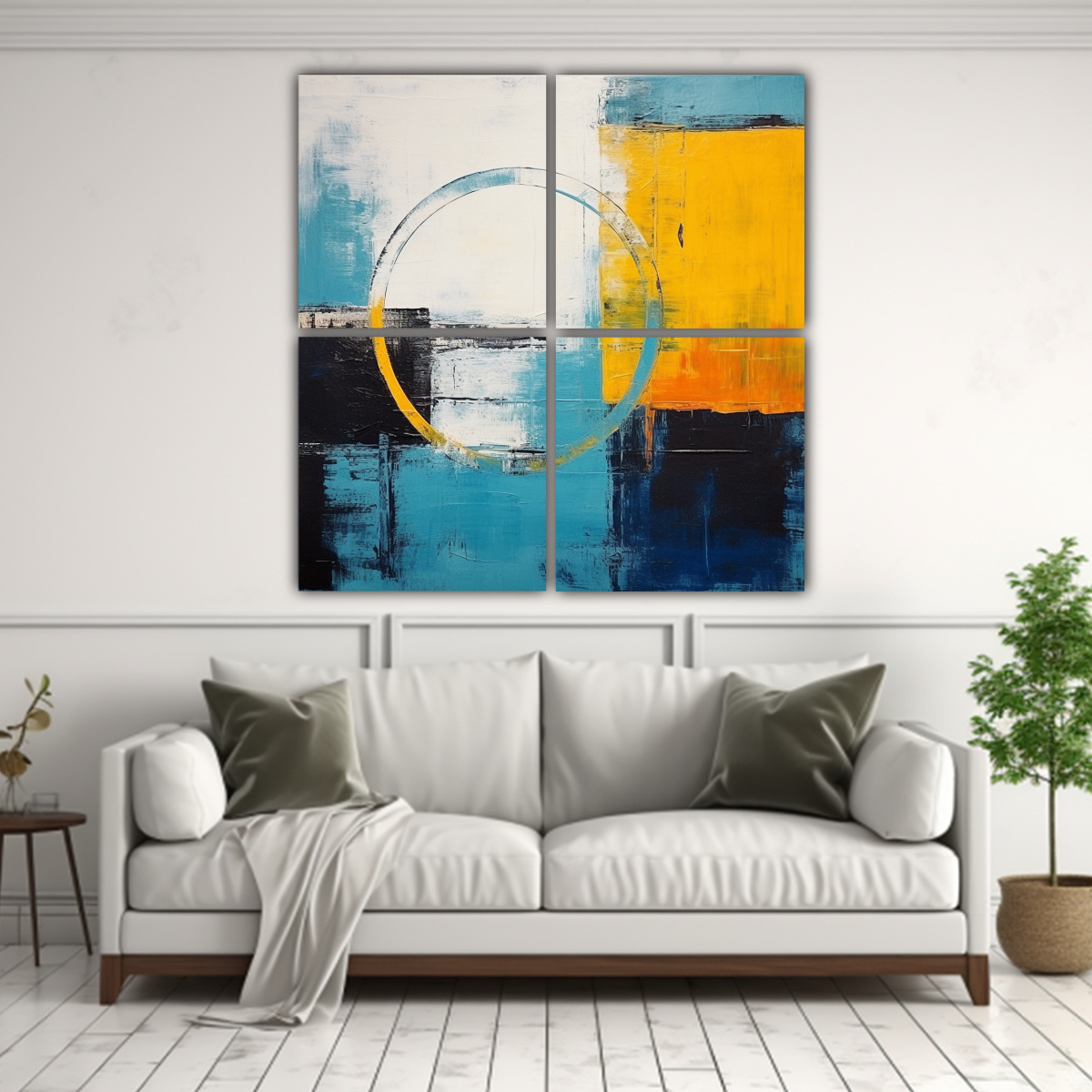 CUATRO COMPOSICIÓN IMAGEN GAMA DE COLORES 140X140 CM - 2