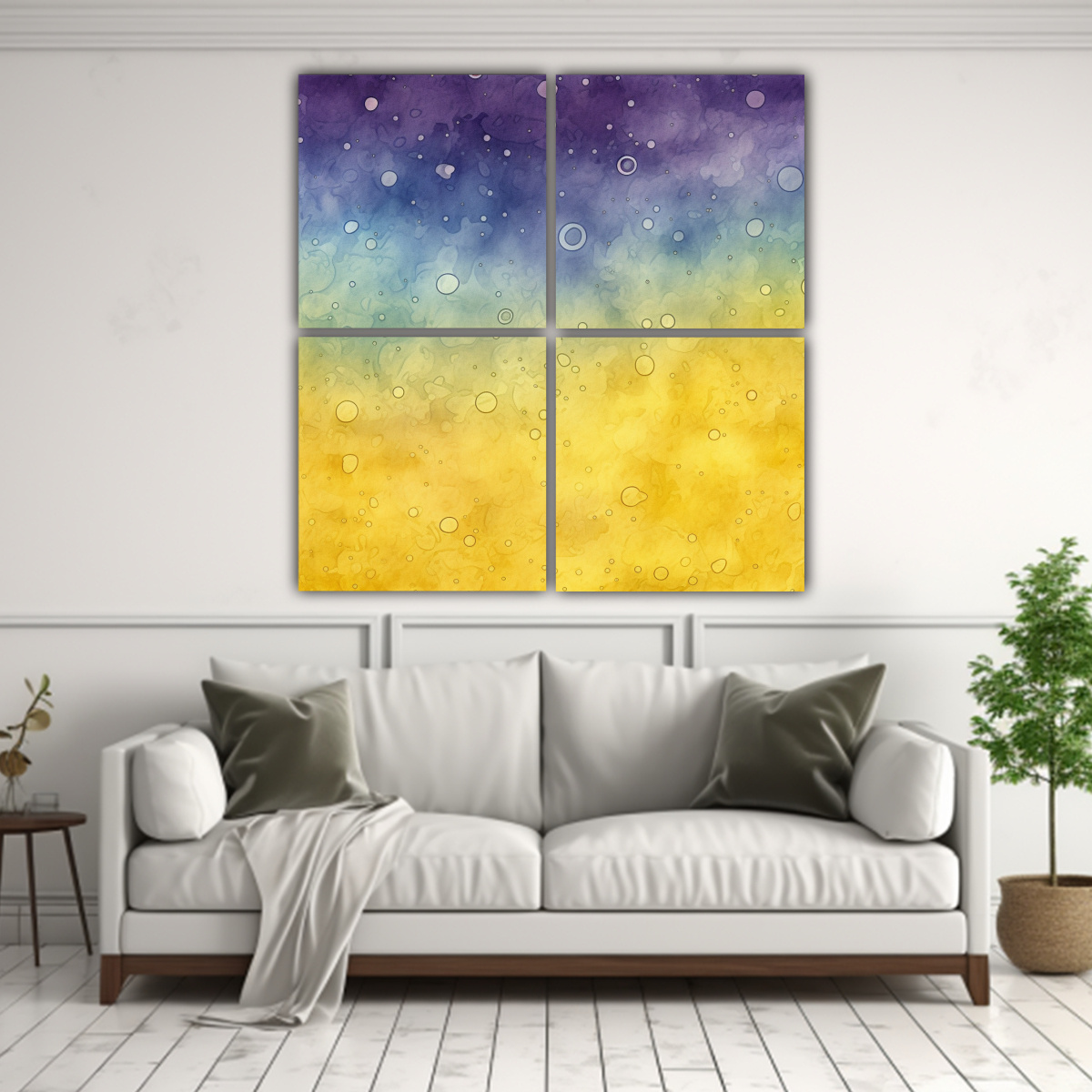 CUATRO ARTES DE PARED TONOS DE TEXTURA PARA 200X200 CM - 2