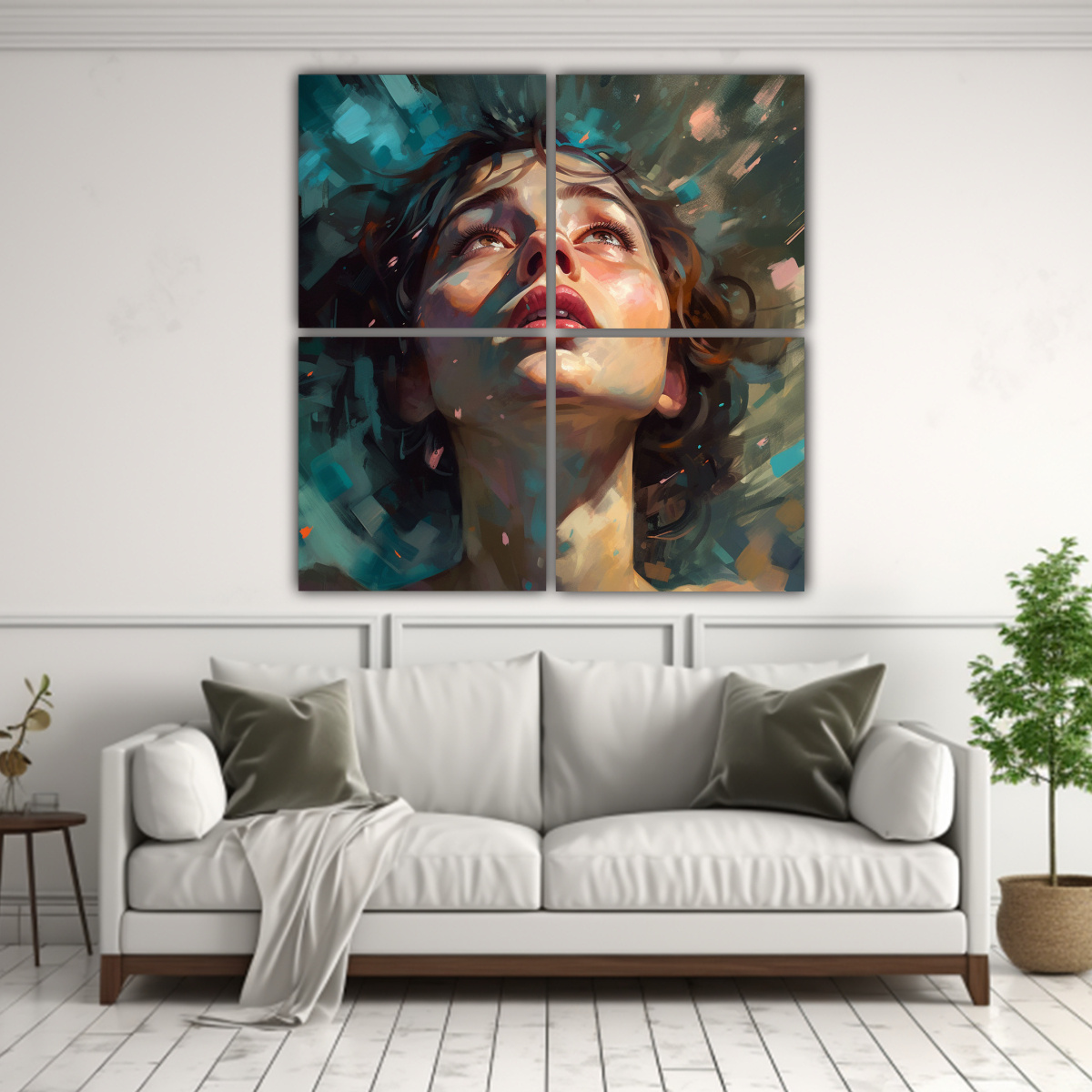 CUADROS DECORATIVOS PARA EL SALÓN TIPO 160X160 CM - 2