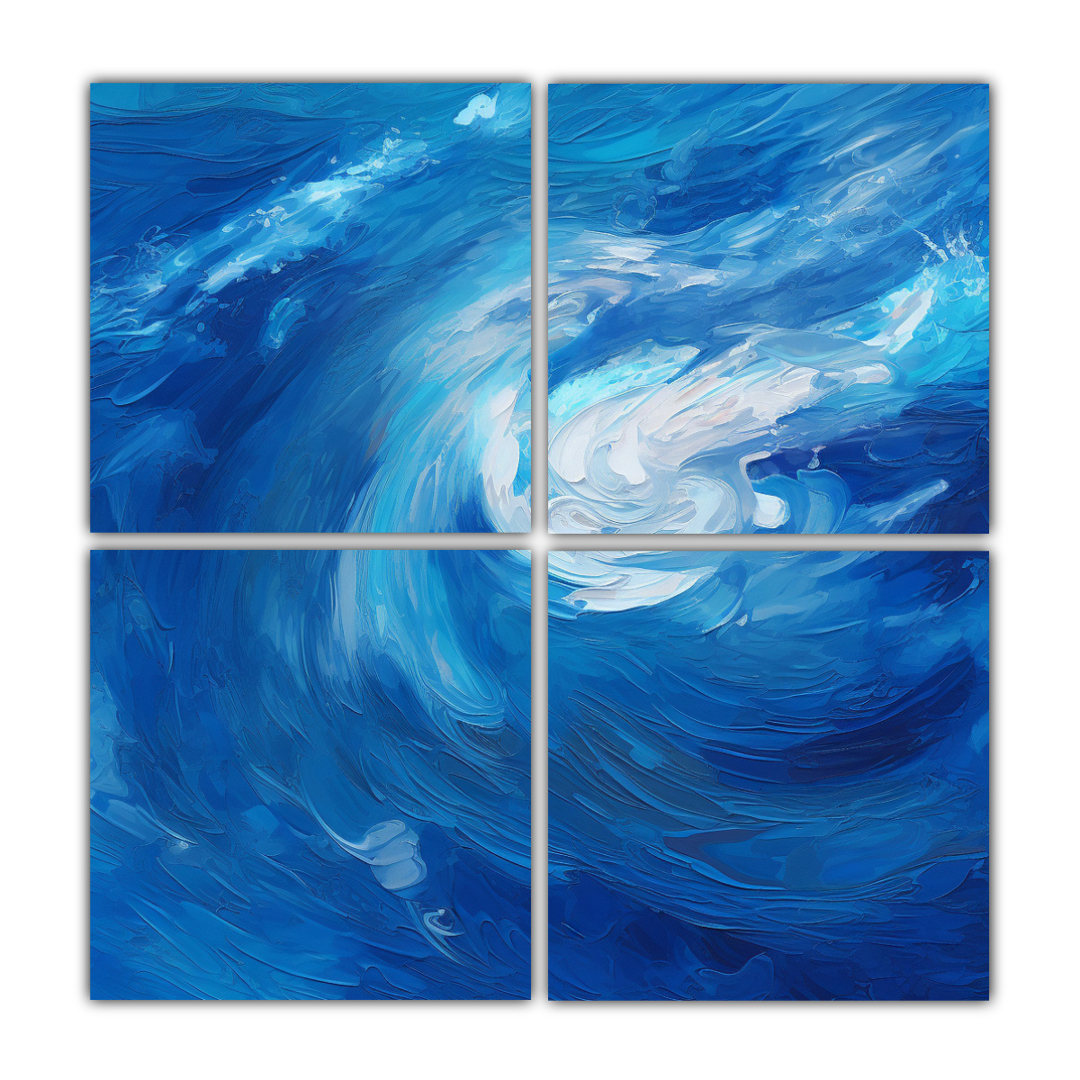 PINTURAS ABSTRACTAS DE ESTILO ÓLEO EN LIENZO DE 180X180 CM - 1