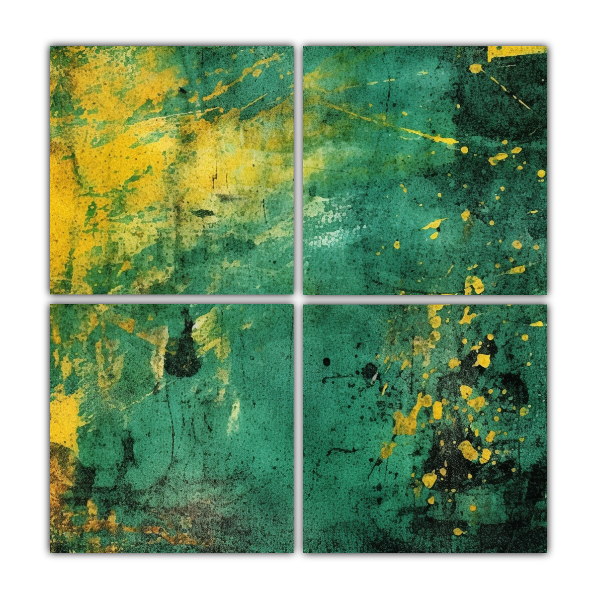 PINTURAS DECORATIVAS ABSTRACTAS MAJESTUOSAS 40X40 CM - 1