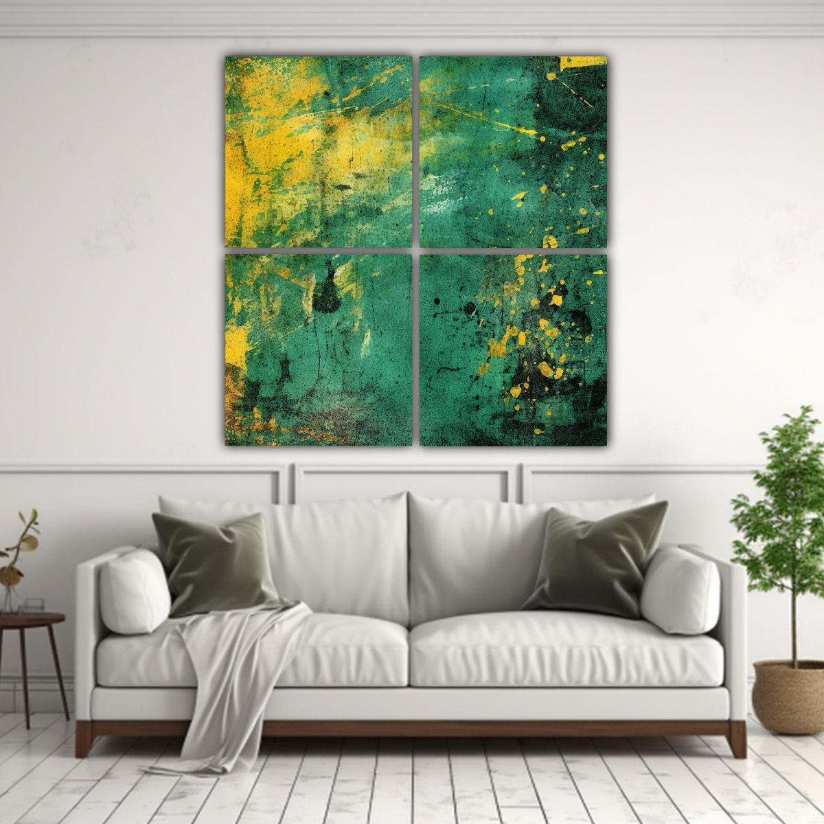 PINTURAS DECORATIVAS ABSTRACTAS MAJESTUOSAS 40X40 CM - 2
