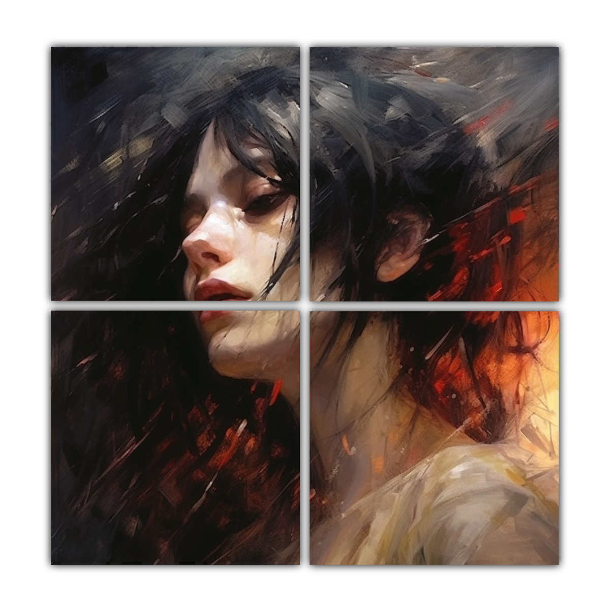 CUATRO ARTES: PINTURA VITALIDAD CHICA HERMOSA 160X160 CM - 1