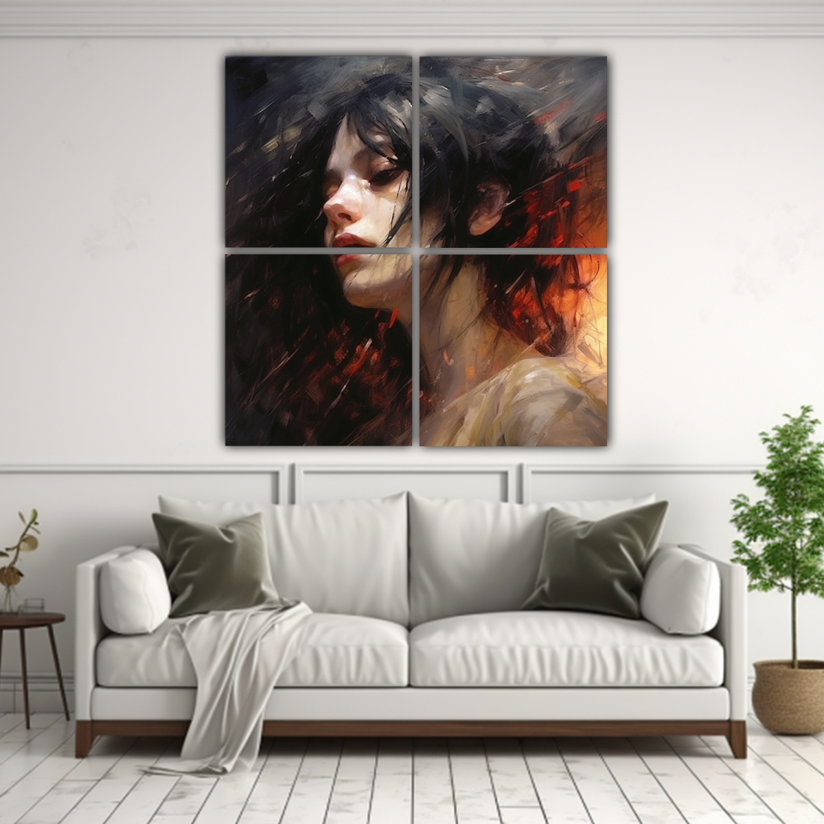 CUATRO ARTES: PINTURA VITALIDAD CHICA HERMOSA 160X160 CM - 2