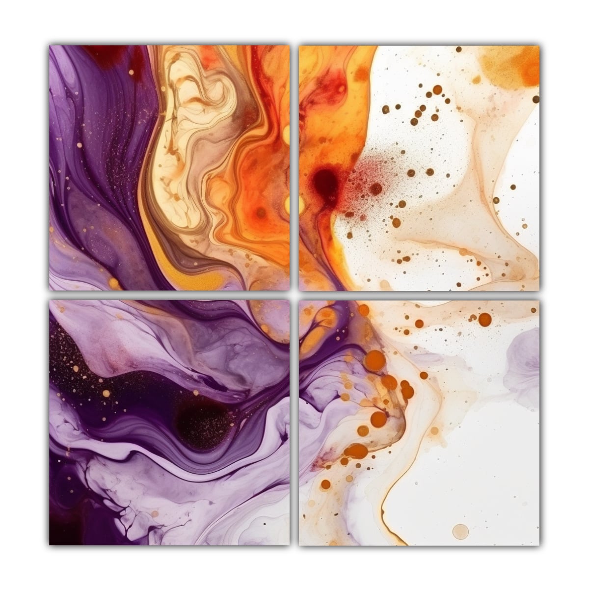 PINTURAS DECORATIVAS SURREALISTAS EN COLORES DE 100X100 CM - 1