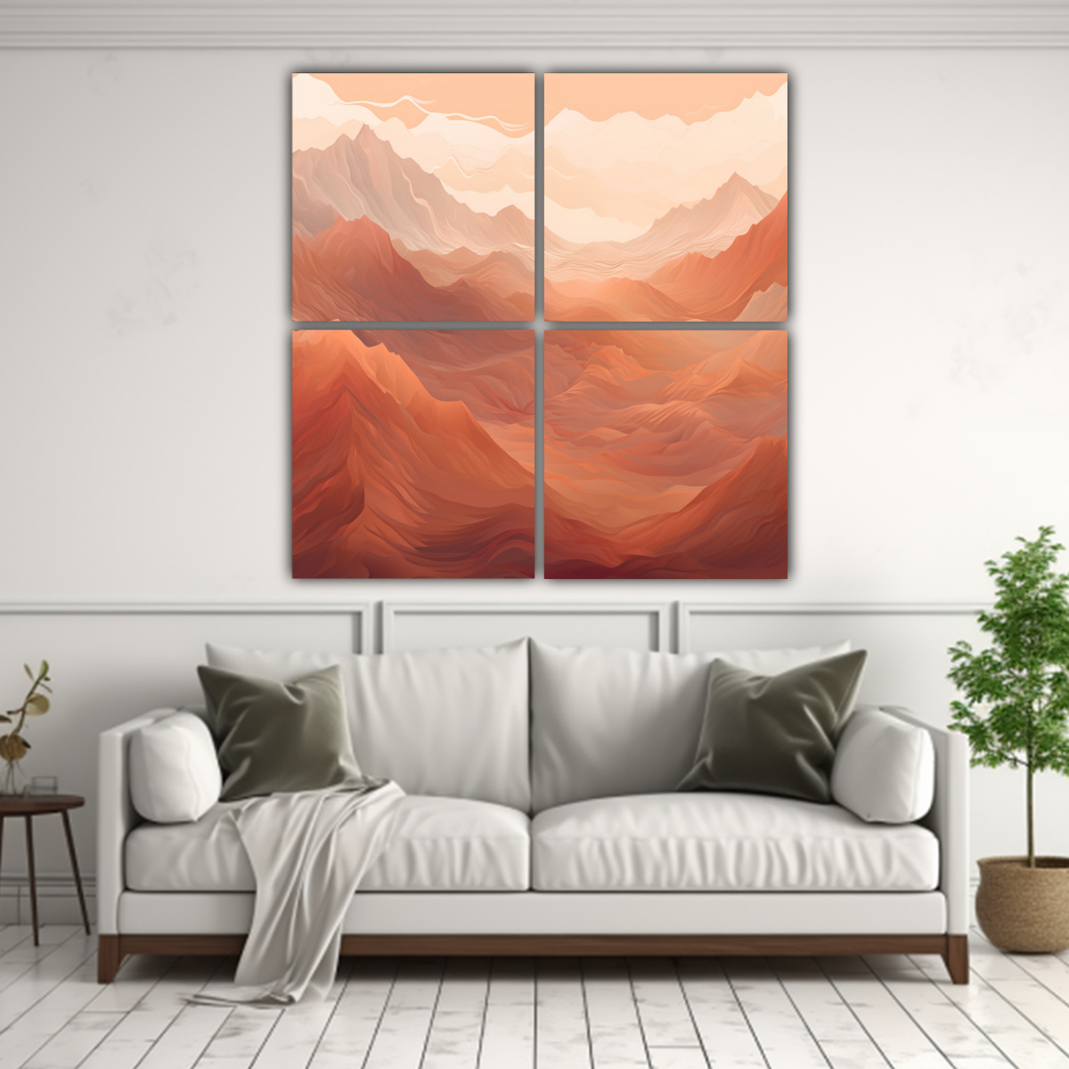 4 CUADRO ABSTRACCIÓN TEMÁTICA GRADIENTE DE 140X140 CM - 2