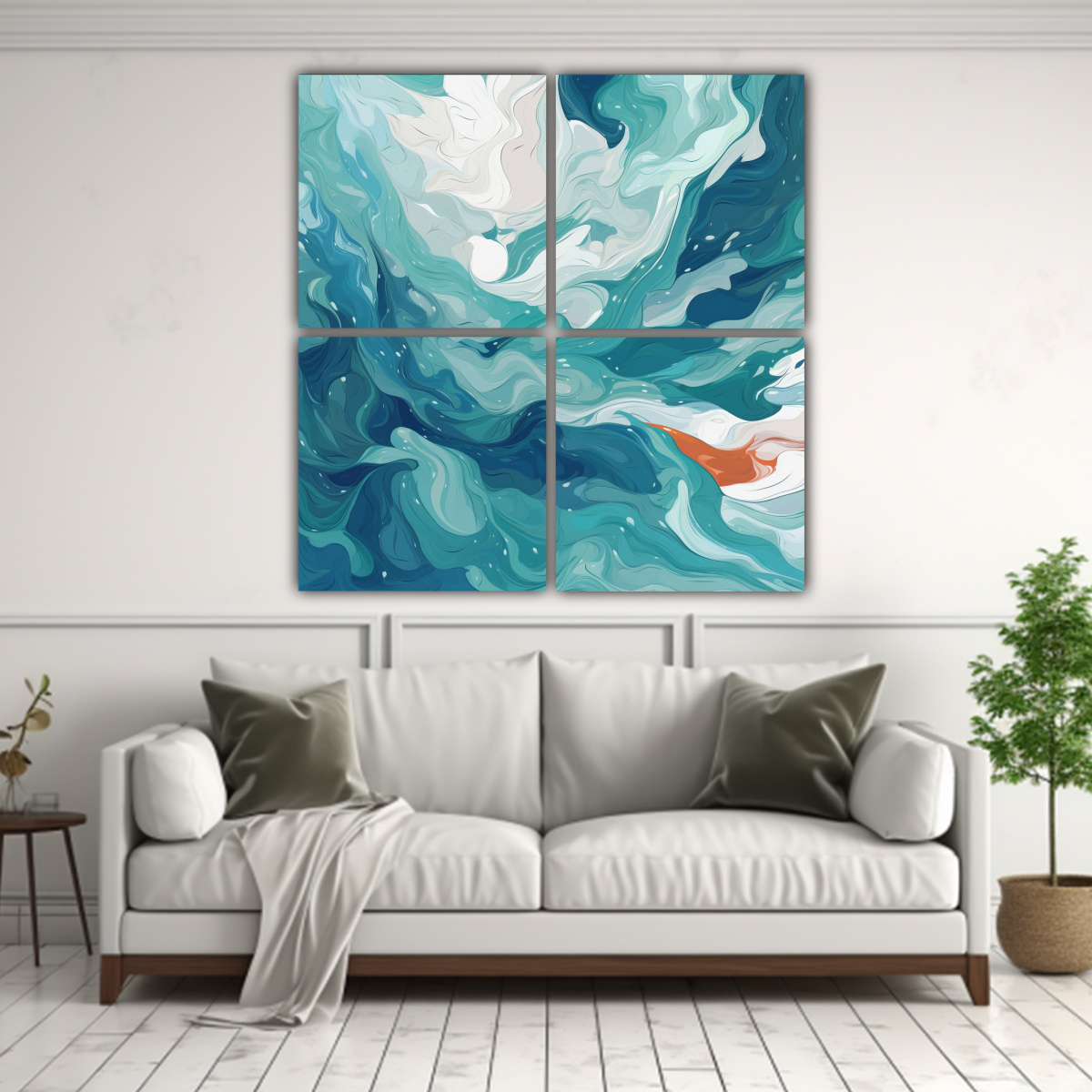 LIENZOS EXPRESION UNICO ABSTRACTO INSPIRADO EN EL 140X140 CM - 2