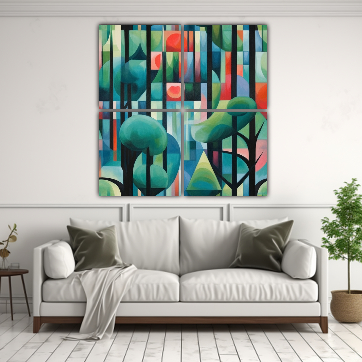 CUADROS DECORATIVOS DE IMAGEN MULTICOLOR PARA 40X40 CM - 2