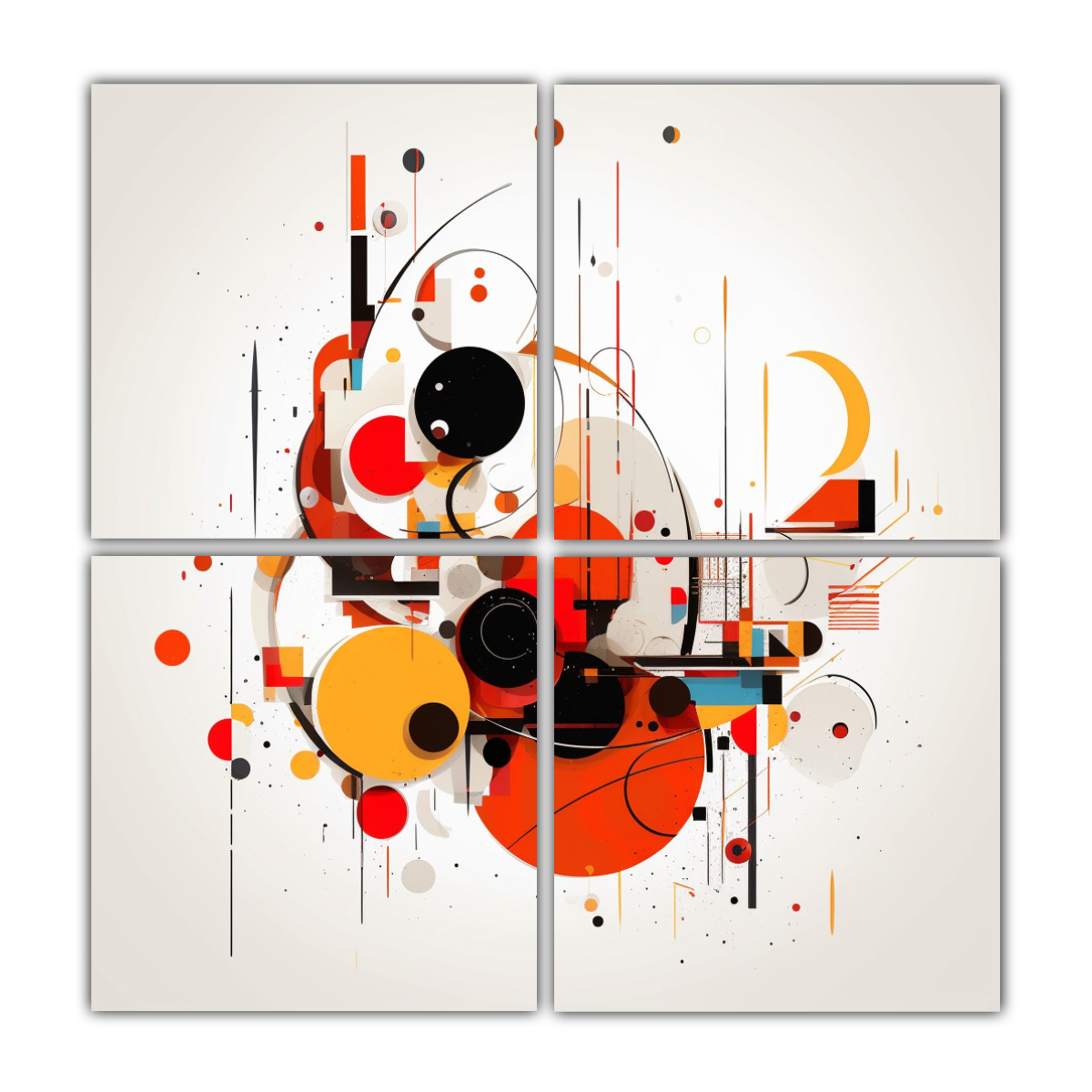 CUADRO MODERNO ESTILO LIENZO ALTA CALIDAD FONDO 140X140 CM - 1