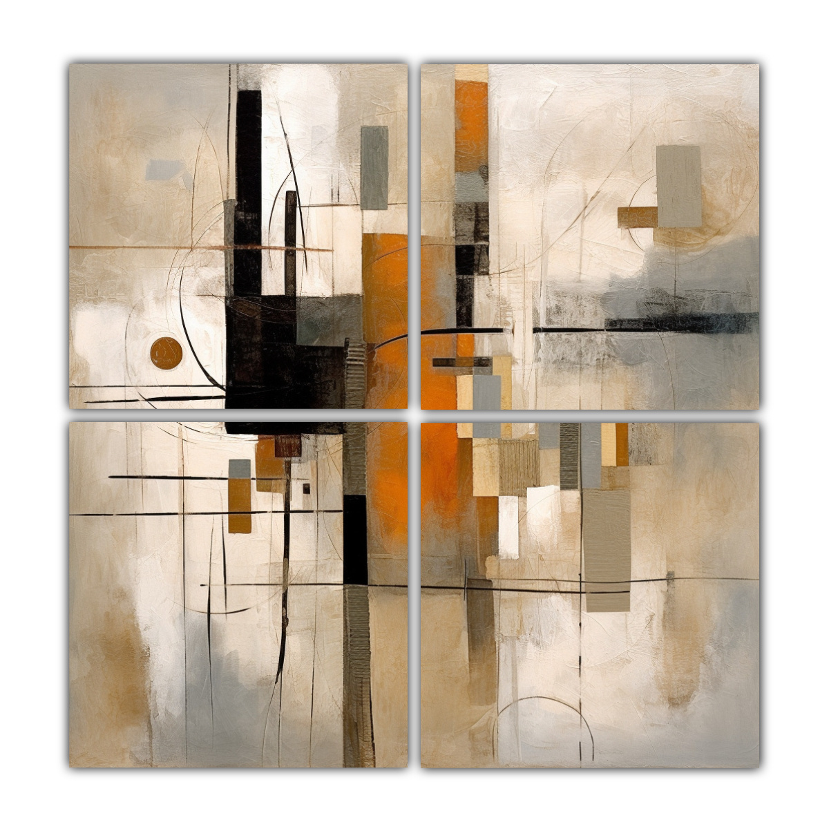 ARTES PARED TELA SUBLIMADA MINIMALISTA ABSTRACTO 180X180 CM - 1