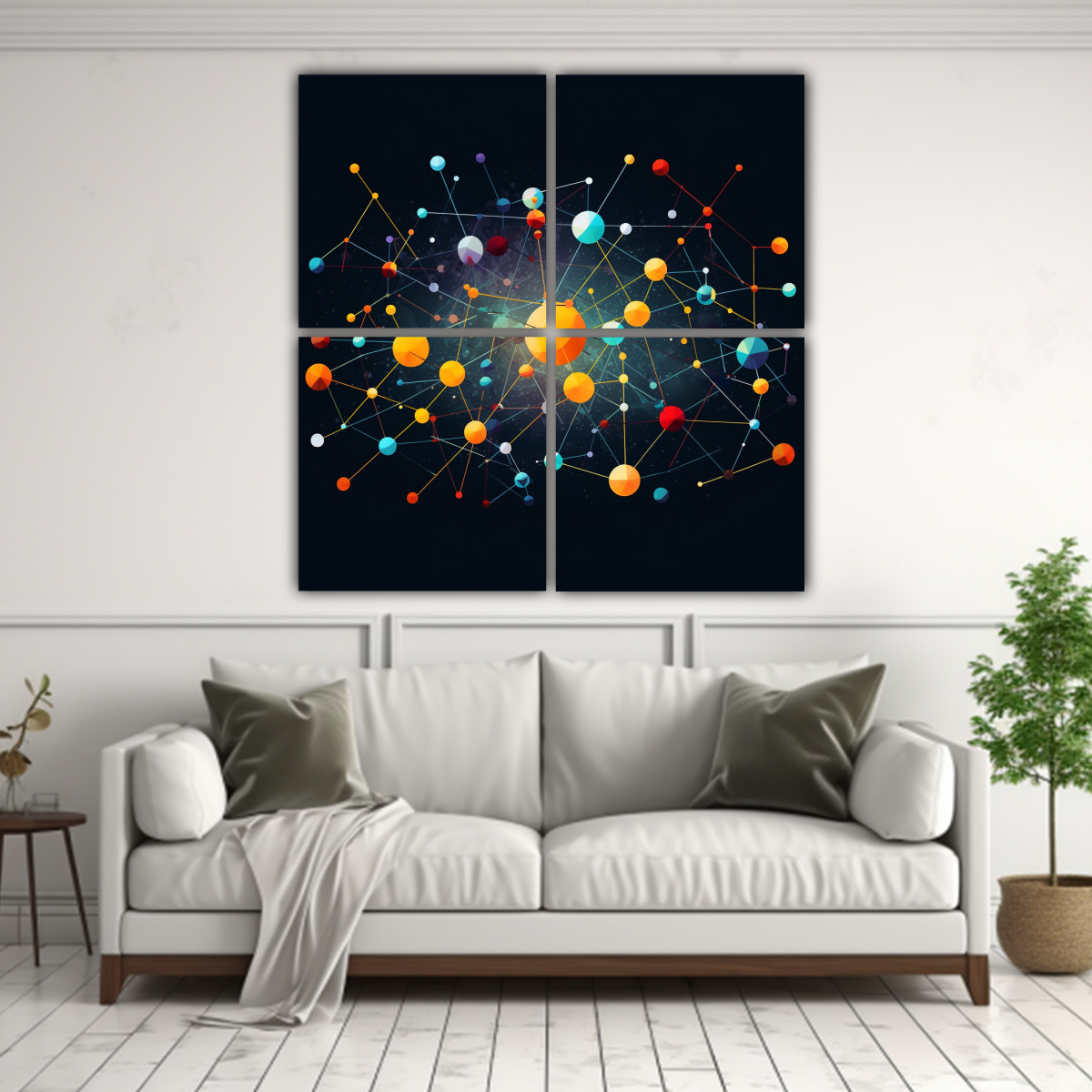 CUADROS DECORATIVOS AMBIENTE SISTEMA SOLAR 100X100 CM - 2