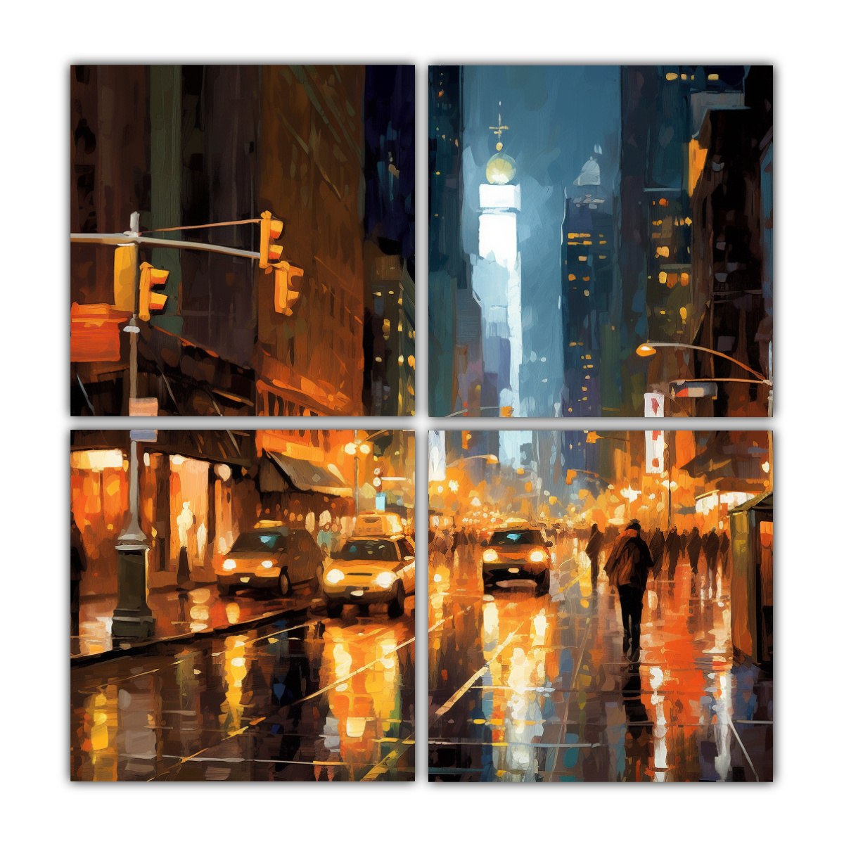 IMÁGENES CLÁSICAS DE LA UE: 4 COMPOSICIONES 60X60 CM - 1