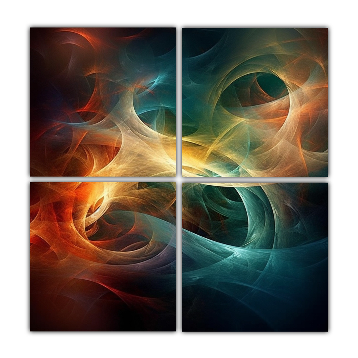 PINTURAS DECORATIVAS ABSTRACTAS EN BASTIDOR 180X180 CM - 1
