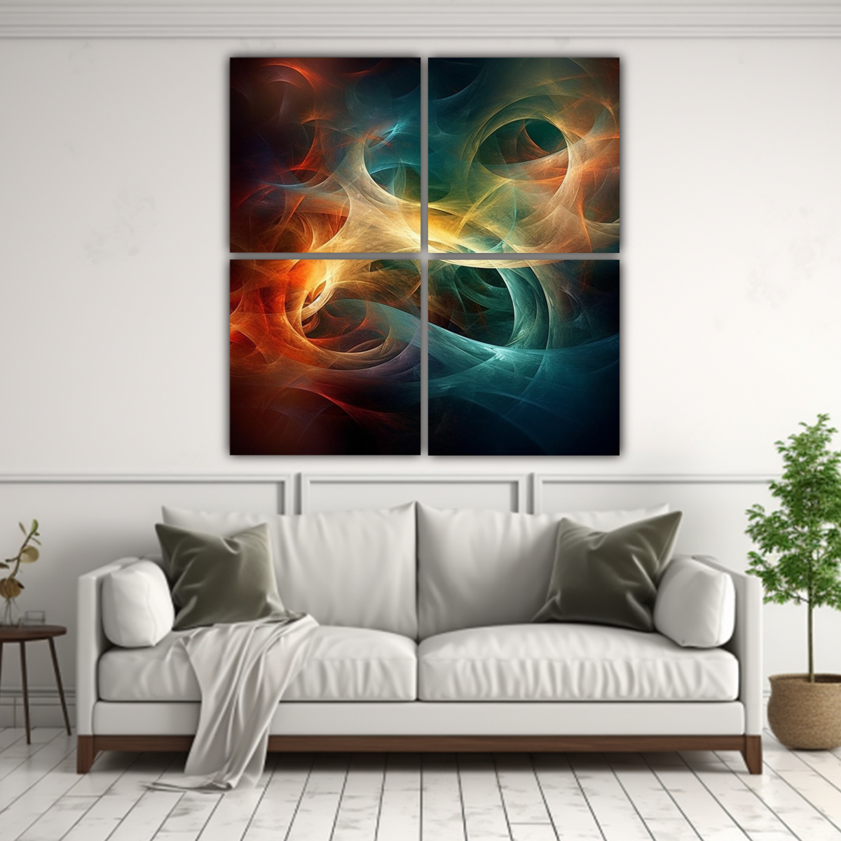PINTURAS DECORATIVAS ABSTRACTAS EN BASTIDOR 180X180 CM - 2