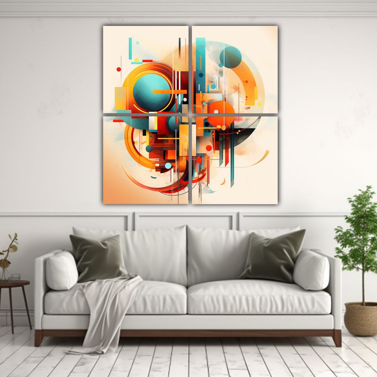 CUADROS COLORES ABSTRACTOS FULL COLOR 5093879987 120X120 CM - 2