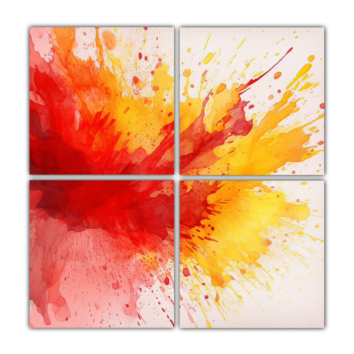 PINTURAS DE ARTE DE PARED CON HERMOSOS COLORES 160X160 CM - 1