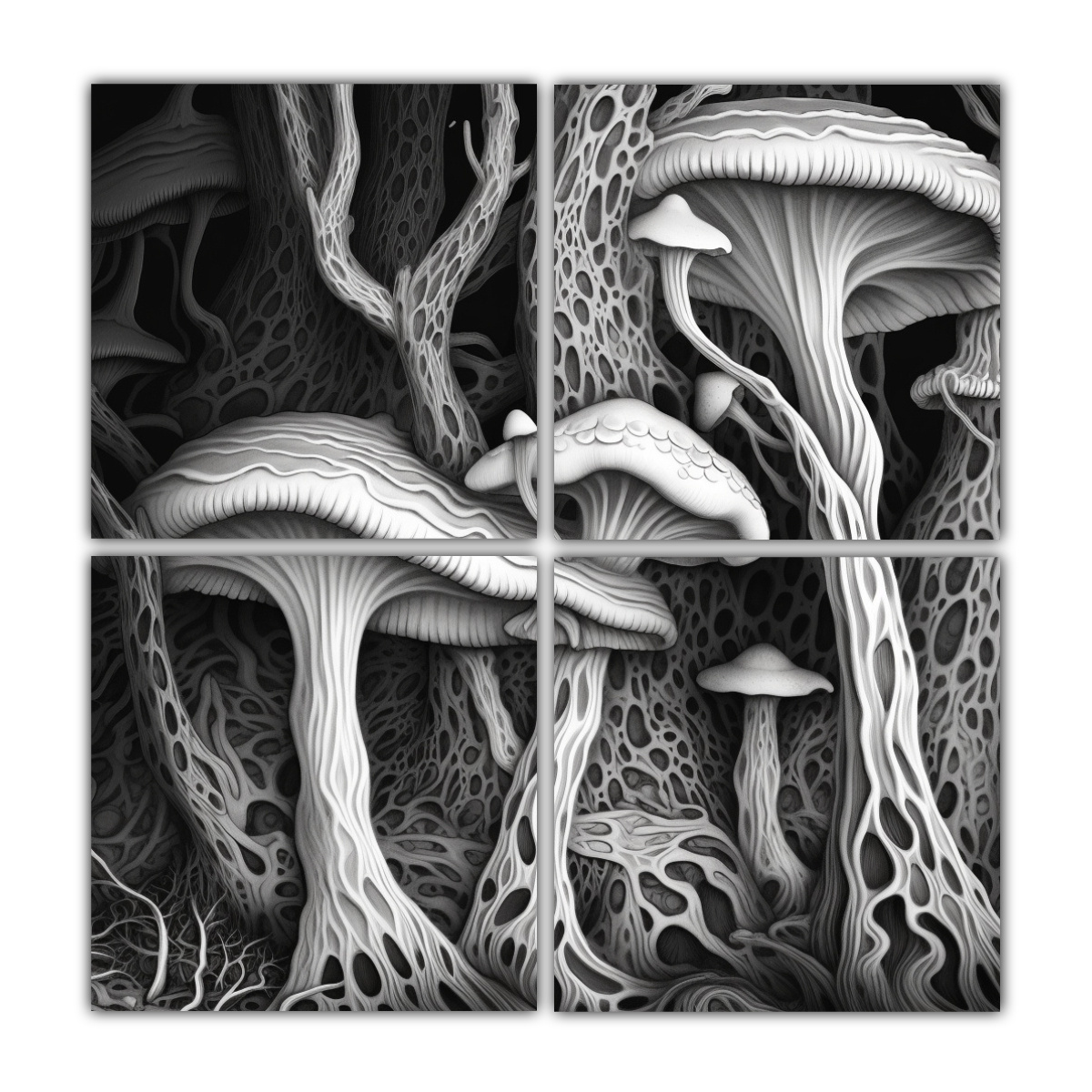 CUADROS CUADRO ORIGINALES EN BLANCO Y NEGRO 140X140 CM - 1