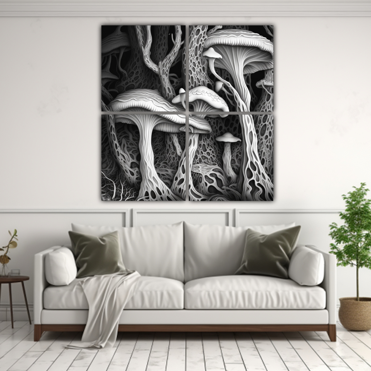CUADROS CUADRO ORIGINALES EN BLANCO Y NEGRO 140X140 CM - 2