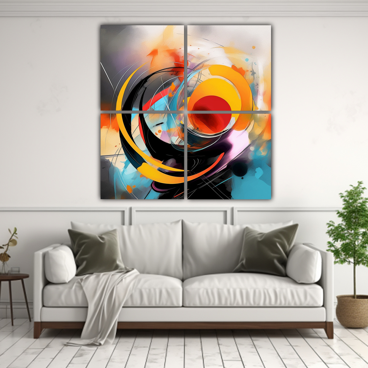 CUATRO ARTES FOTOGRAFÍA: ARTE DIGITAL ABSTRACTO 180X180 CM - 2