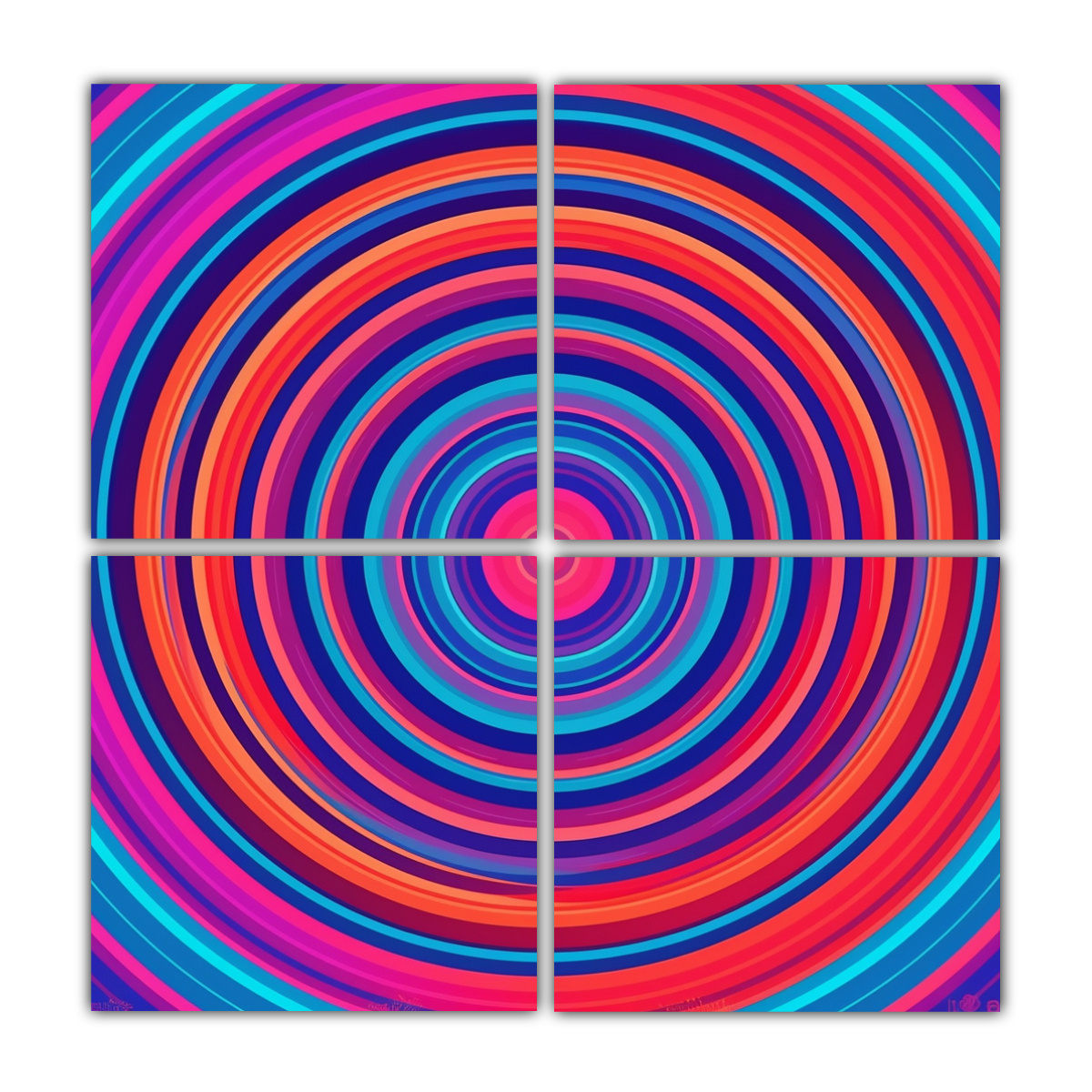 LIENZOS REGALO FORMA REDONDOS PATRÓN CÍRCULOS 200X200 CM - 1