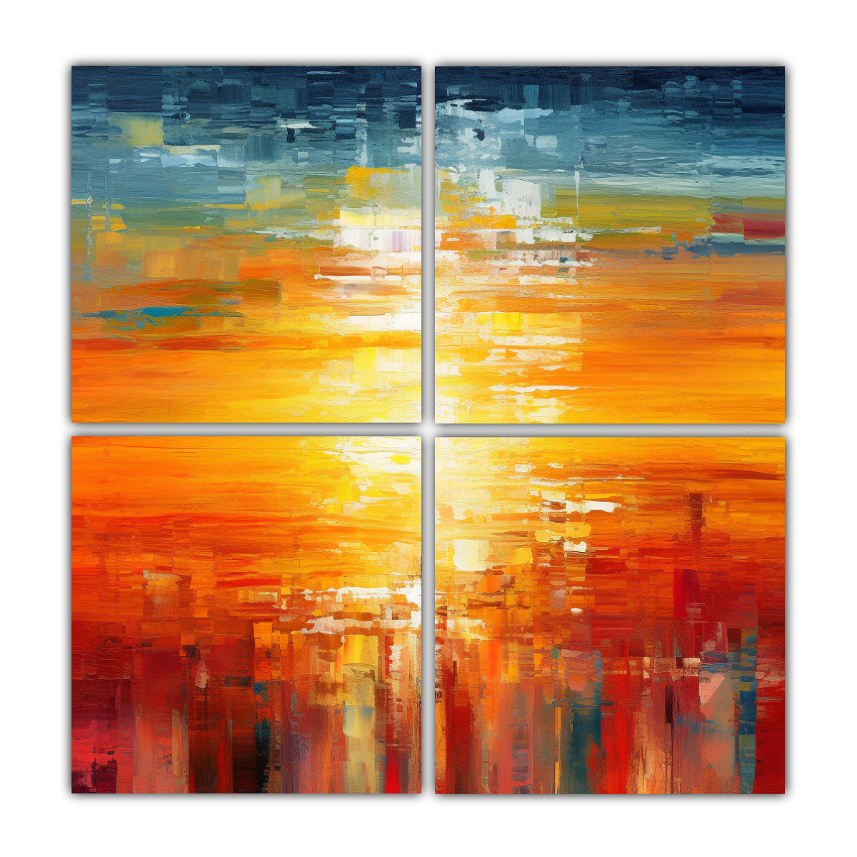 CUADROS TEMA FORMACIÓN RIVERA ARTE INSPIRADO EN 200X200 CM - 1