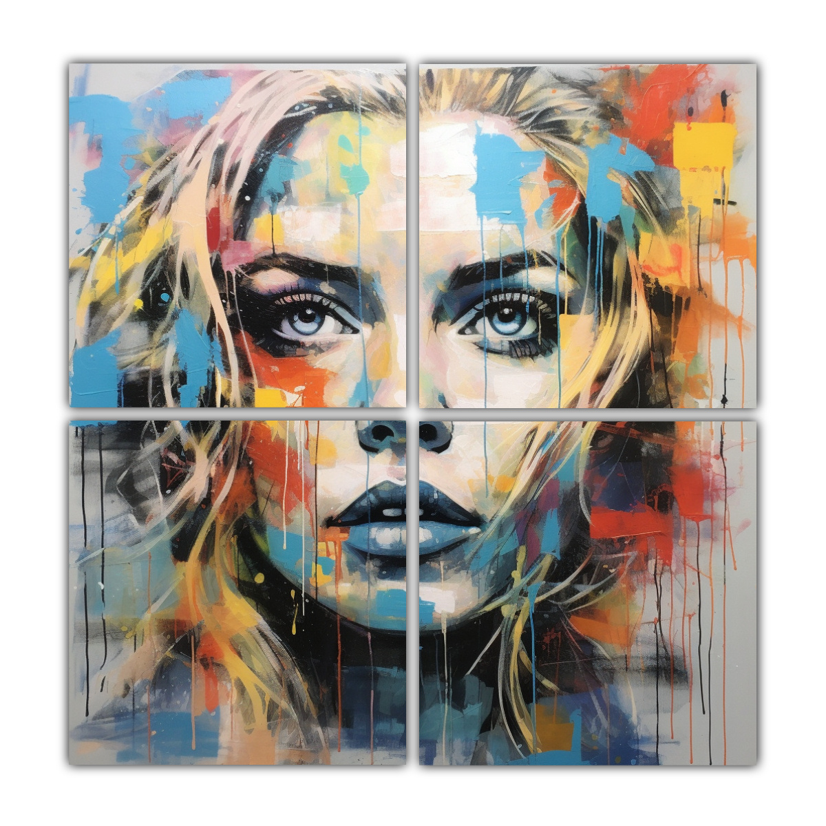 CUADRO TELA SUBLIMADA MADONNA EN EL ESPACIO 160X160 CM - 1