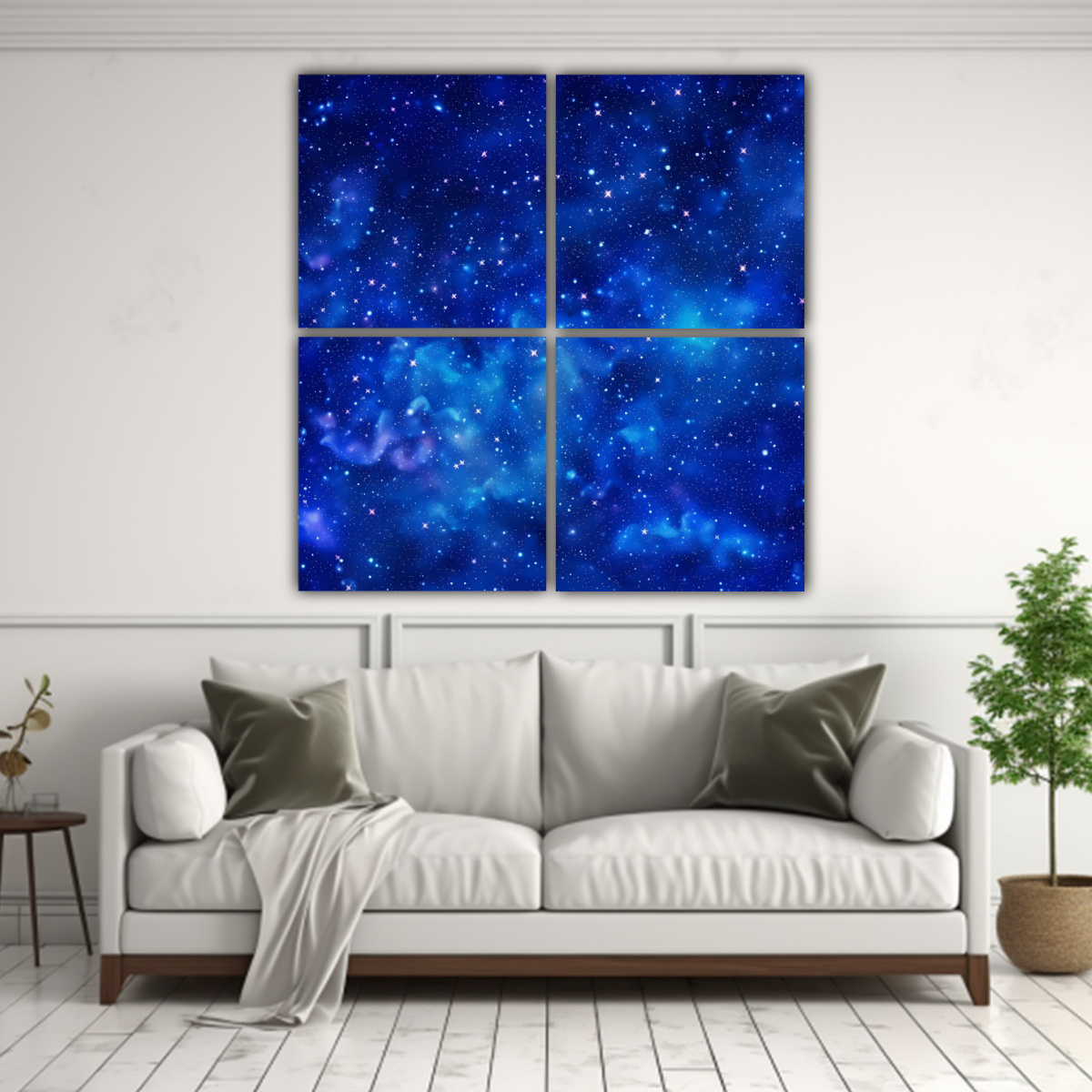 CUADRO DECORATIVO ABSTRACTO CON CONTRASTE EN UN 80X80 CM - 2