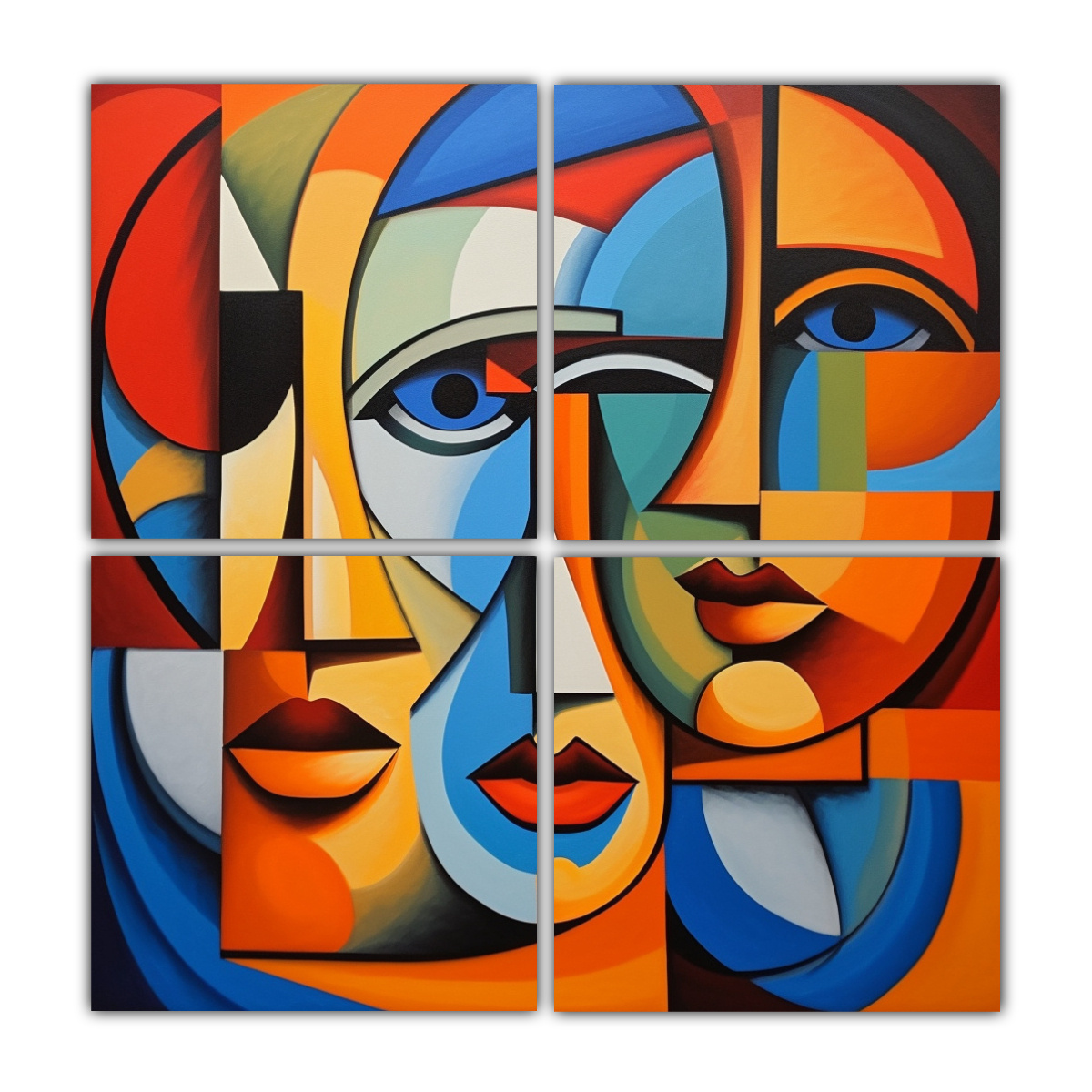 PINTURAS DECORATIVAS EXCLUSIVAS DE ARTE ABSTRACTO 40X40 CM - 1