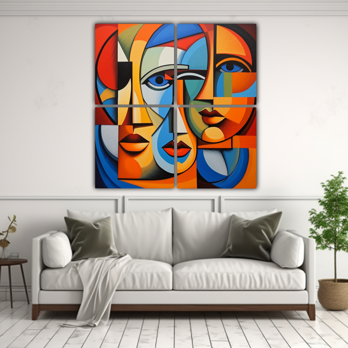 PINTURAS DECORATIVAS EXCLUSIVAS DE ARTE ABSTRACTO 40X40 CM - 2