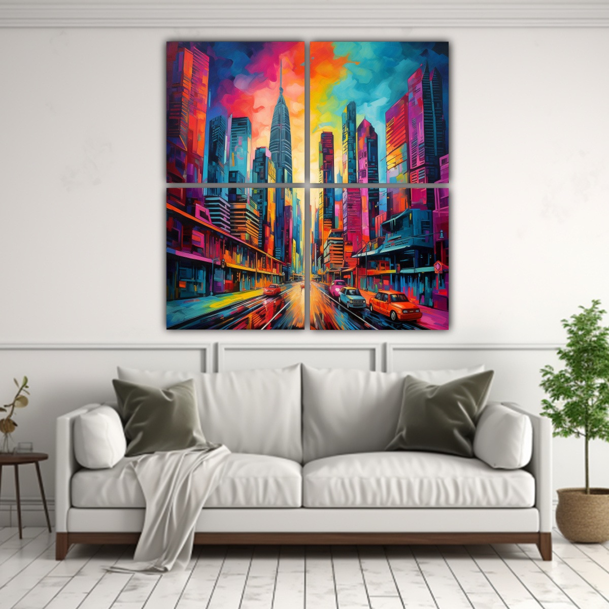 PINTURA DECORATIVA ÚNICA DE ALTA CALIDAD CON 40X40 CM - 2