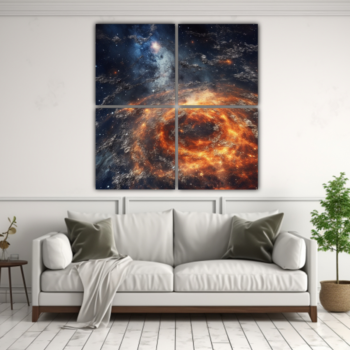 PINTURAS INSPIRADORAS DE LA VÍA LÁCTEA DETALLE 120X120 CM - 2