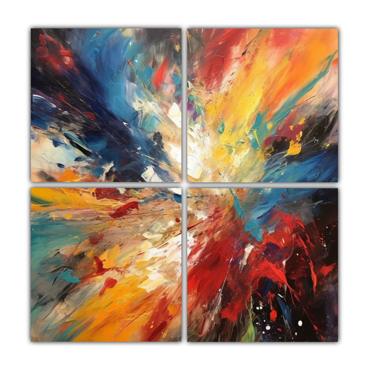 CUATRO ARTES: PROTAGONISMO EN EL EXPRESIONISMO 120X120 CM - 1