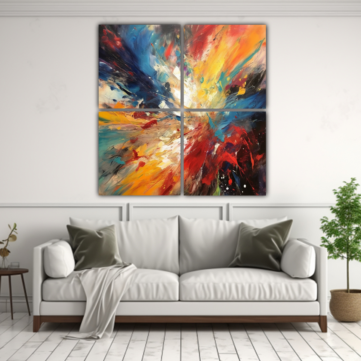 CUATRO ARTES: PROTAGONISMO EN EL EXPRESIONISMO 120X120 CM - 2