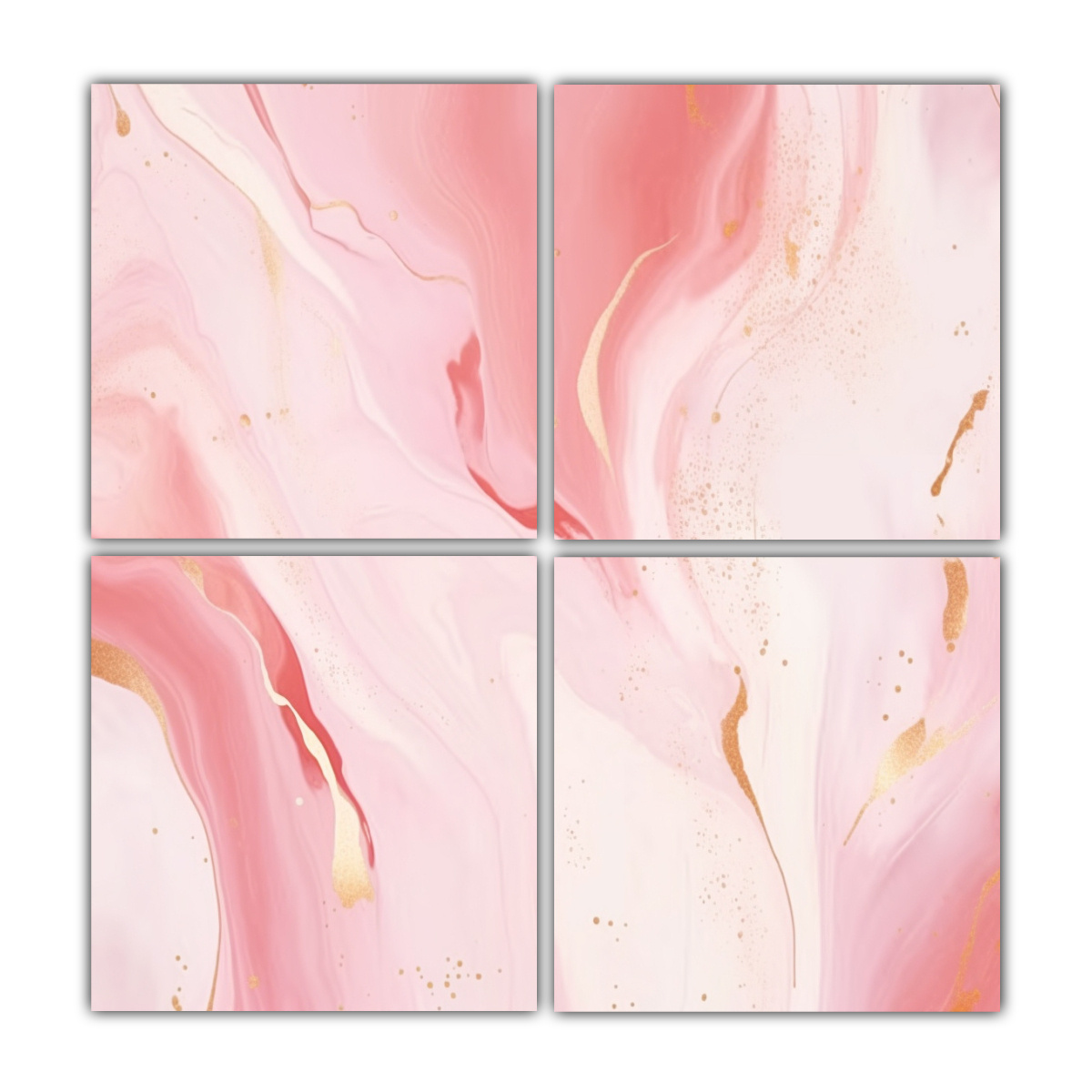 PINTURAS DECORATIVAS EN ACUARELA DE MÁRMOL 100X100 CM - 1