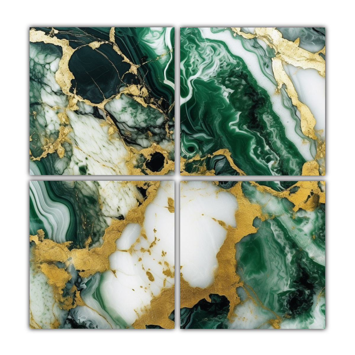 CUADROS DECORACIÓN EXCLUSIVOS MÁRMOL VERDE 200X200 CM - 1