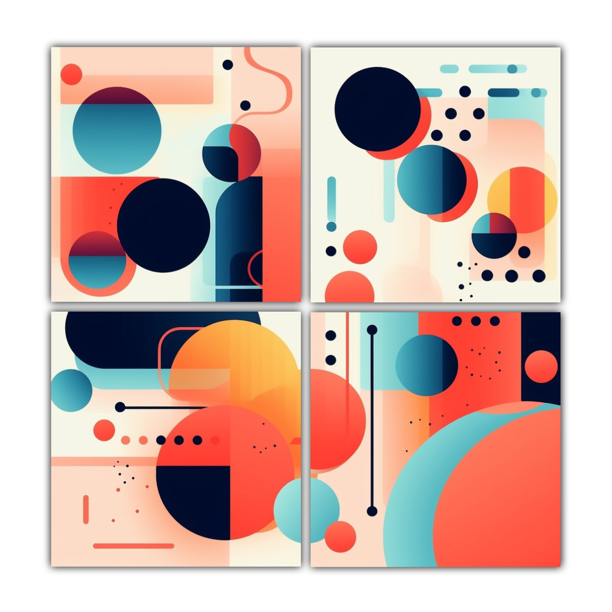 CUADRO INSPIRADOR DE ARTE DE PARED SUAVE CON 160X160 CM - 1