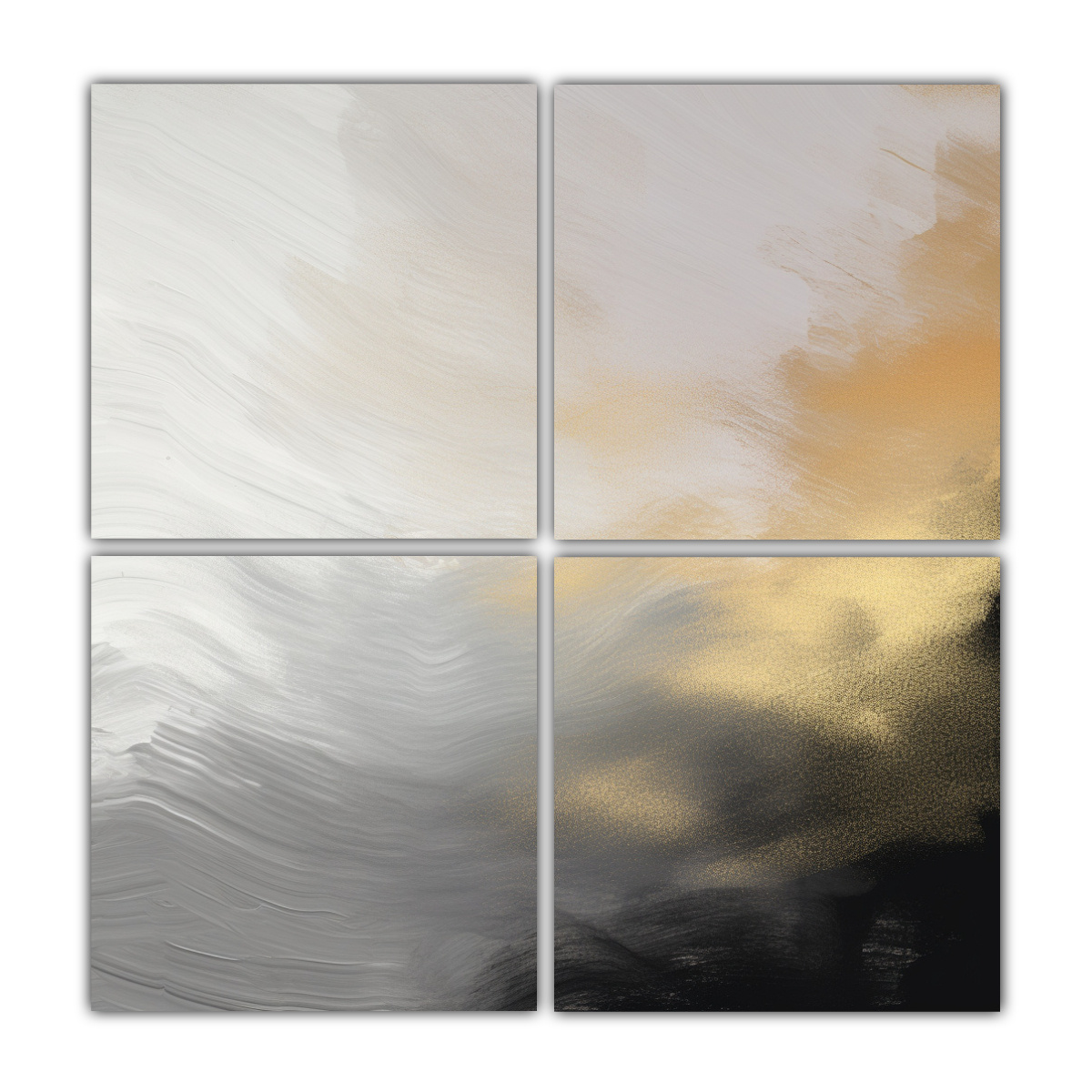 CUADROS ESTILO GALERÍA CON EFECTO VISUAL SUAVE Y 140X140 CM - 1