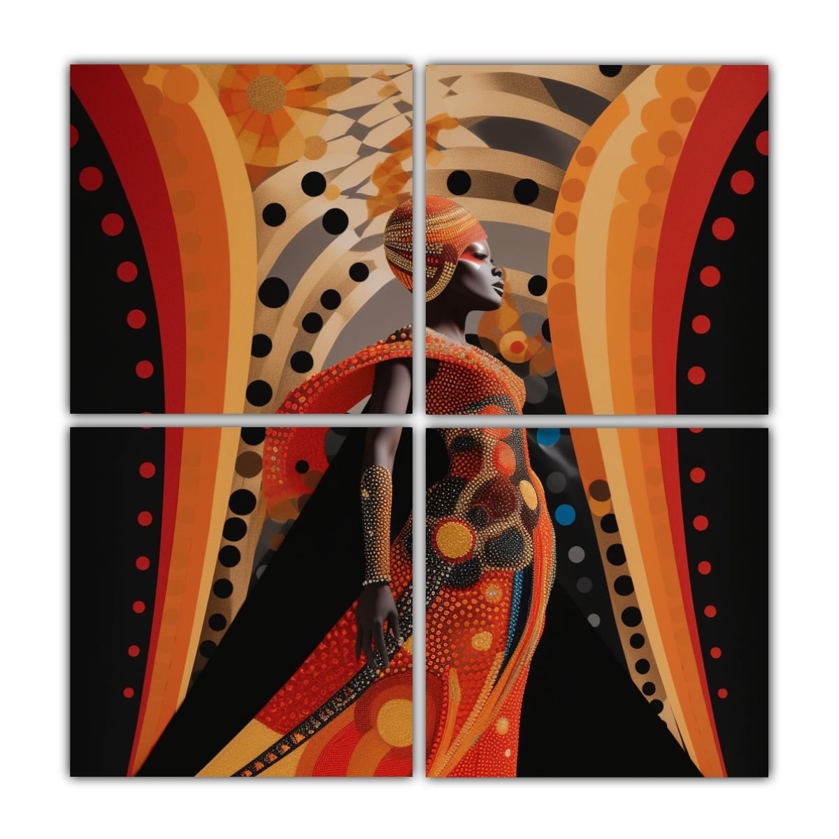 BELLAS PINTURAS DECORATIVAS EN BASTIDOR CON 100X100 CM - 1