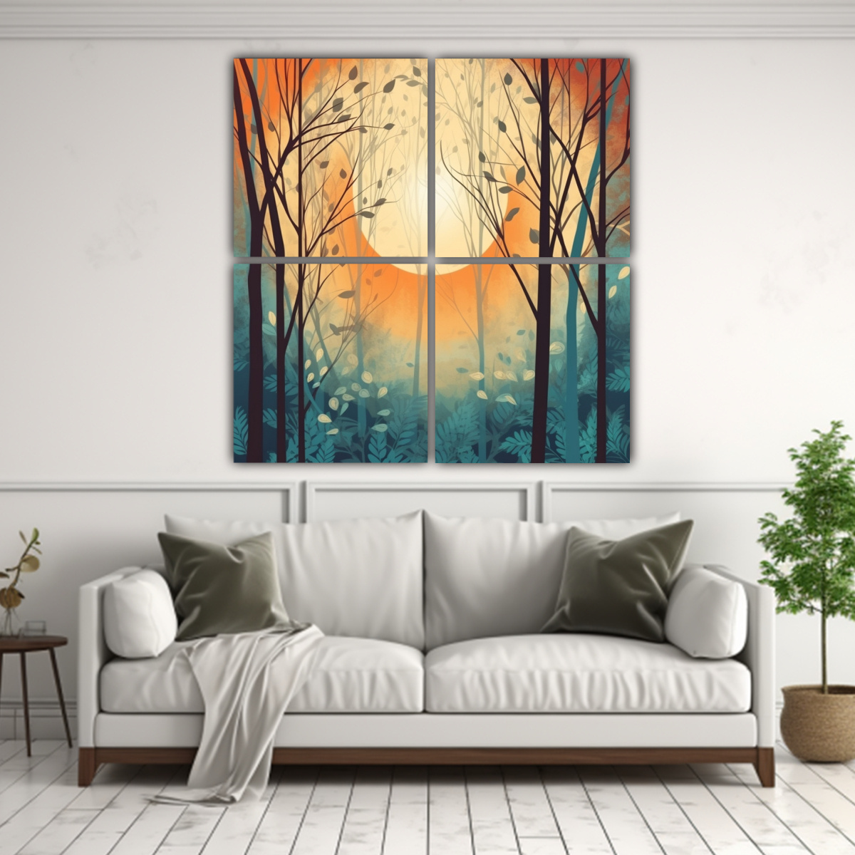 CUADRO DECORATIVO VINTAGE CON DETALLE DE ARTES 60X60 CM - 2