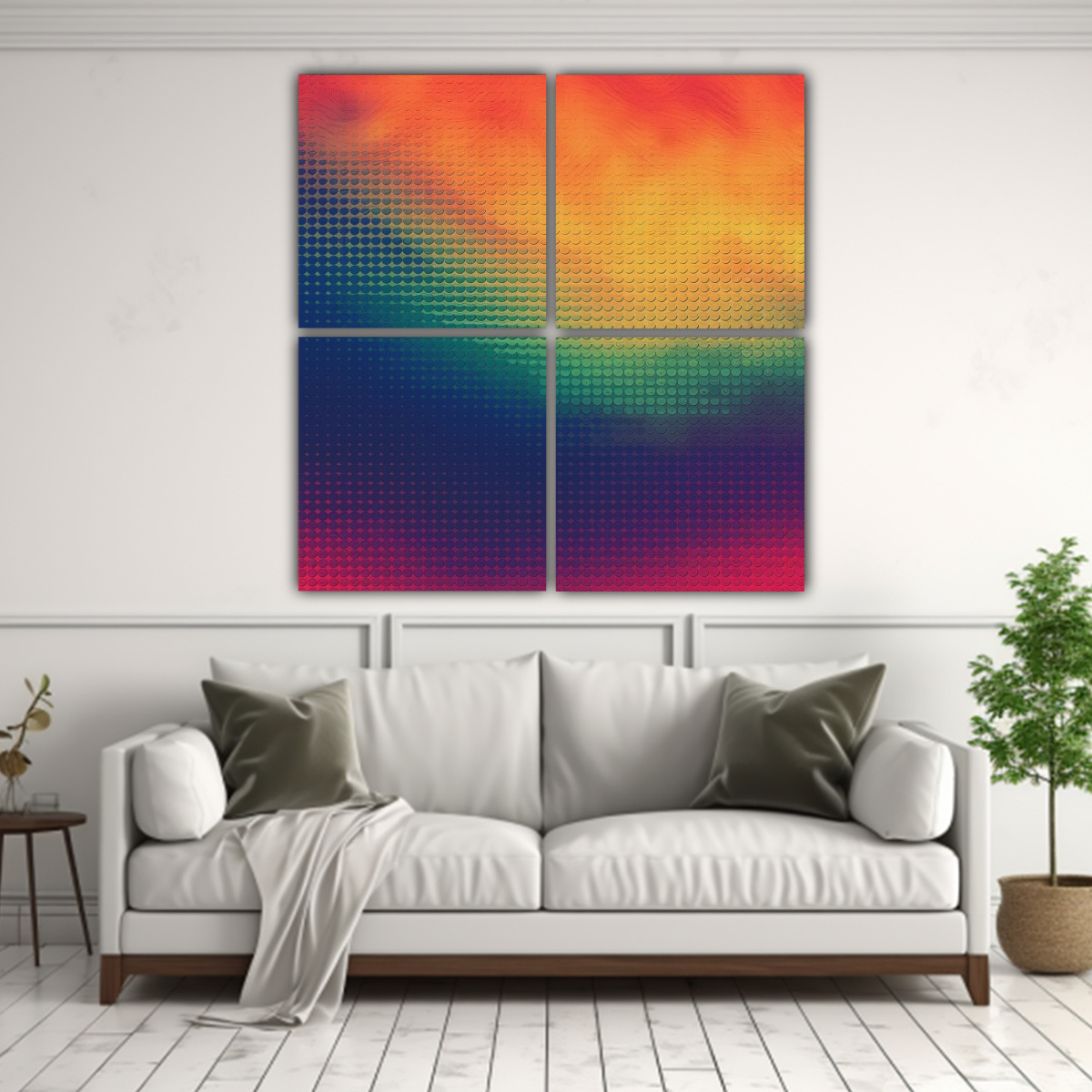 FONDO RETRO PIXELADO Y GRANULADO DE LOS AÑOS 70 80X80 CM - 2