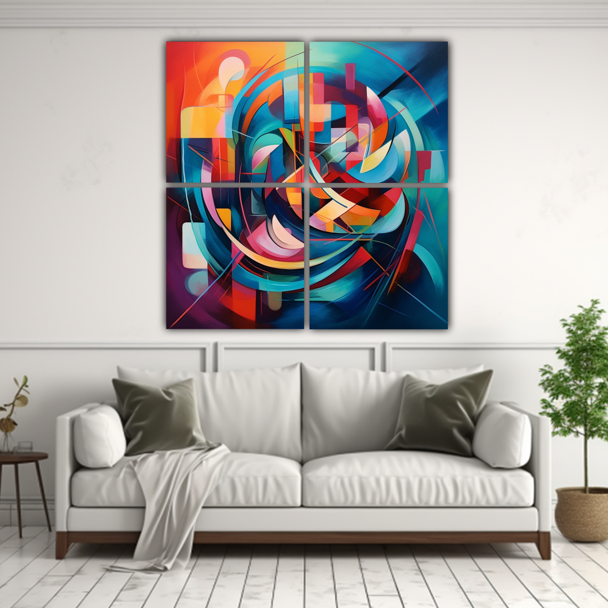CUATRO ARTES FOTOGRAFÍA IMPACTANTE CON COLORES 80X80 CM - 2