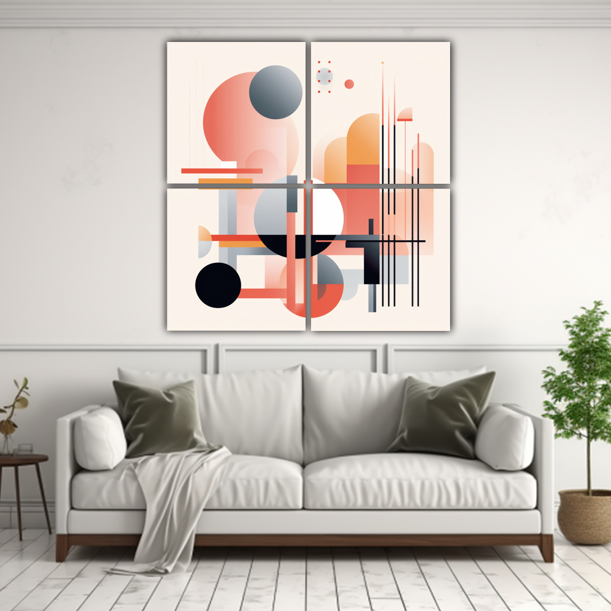 CUADROS DECORATIVOS MINIMALISTAS DE ESTILO 60X60 CM - 2