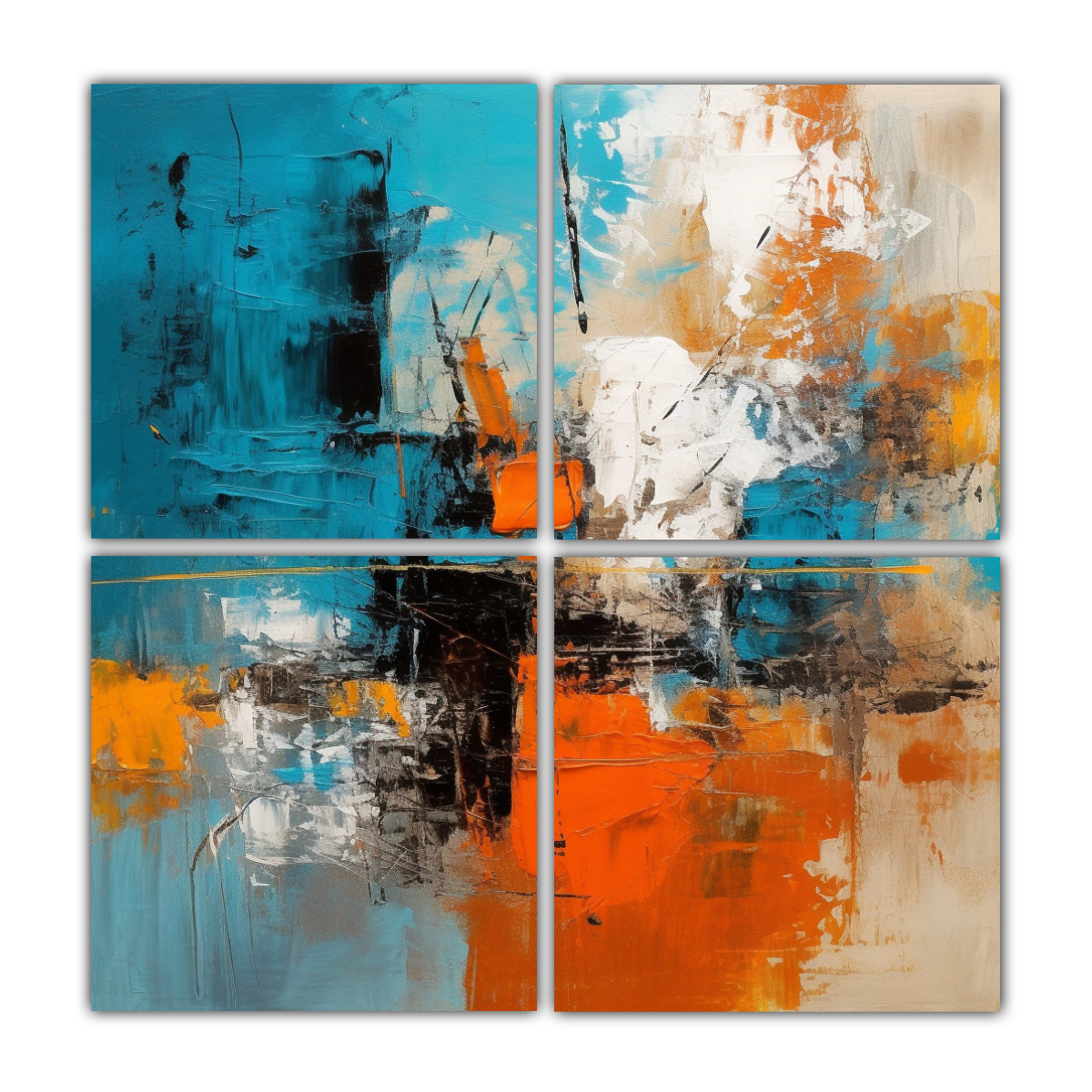 PINTURA ABSTRACTA DECORATIVA: ARTES ESTÉTICAS 4 160X160 CM - 1