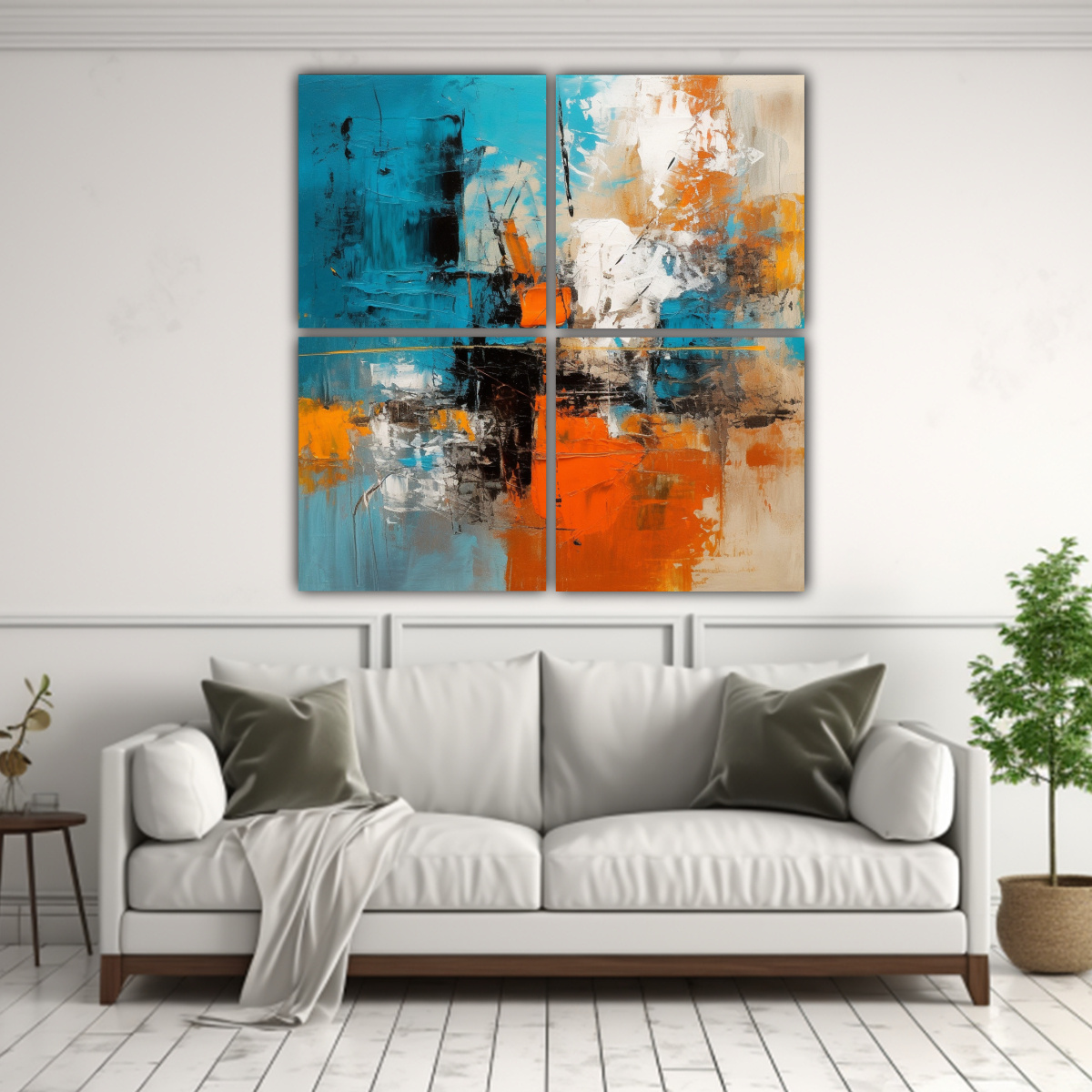 PINTURA ABSTRACTA DECORATIVA: ARTES ESTÉTICAS 4 160X160 CM - 2
