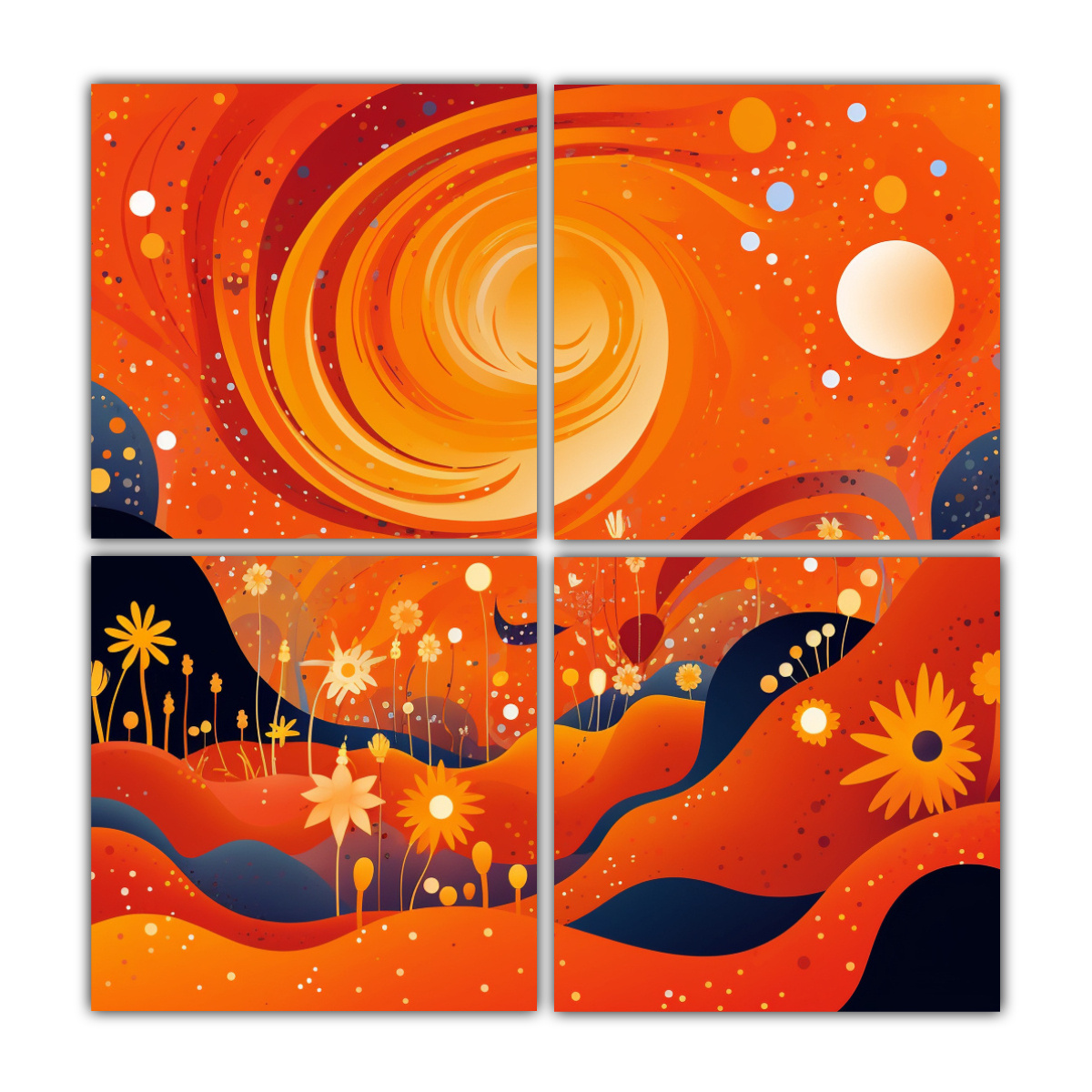 CUADROS MODERNOS VIDA VIVID CUADRO GRÁFICA DEL 140X140 CM - 1