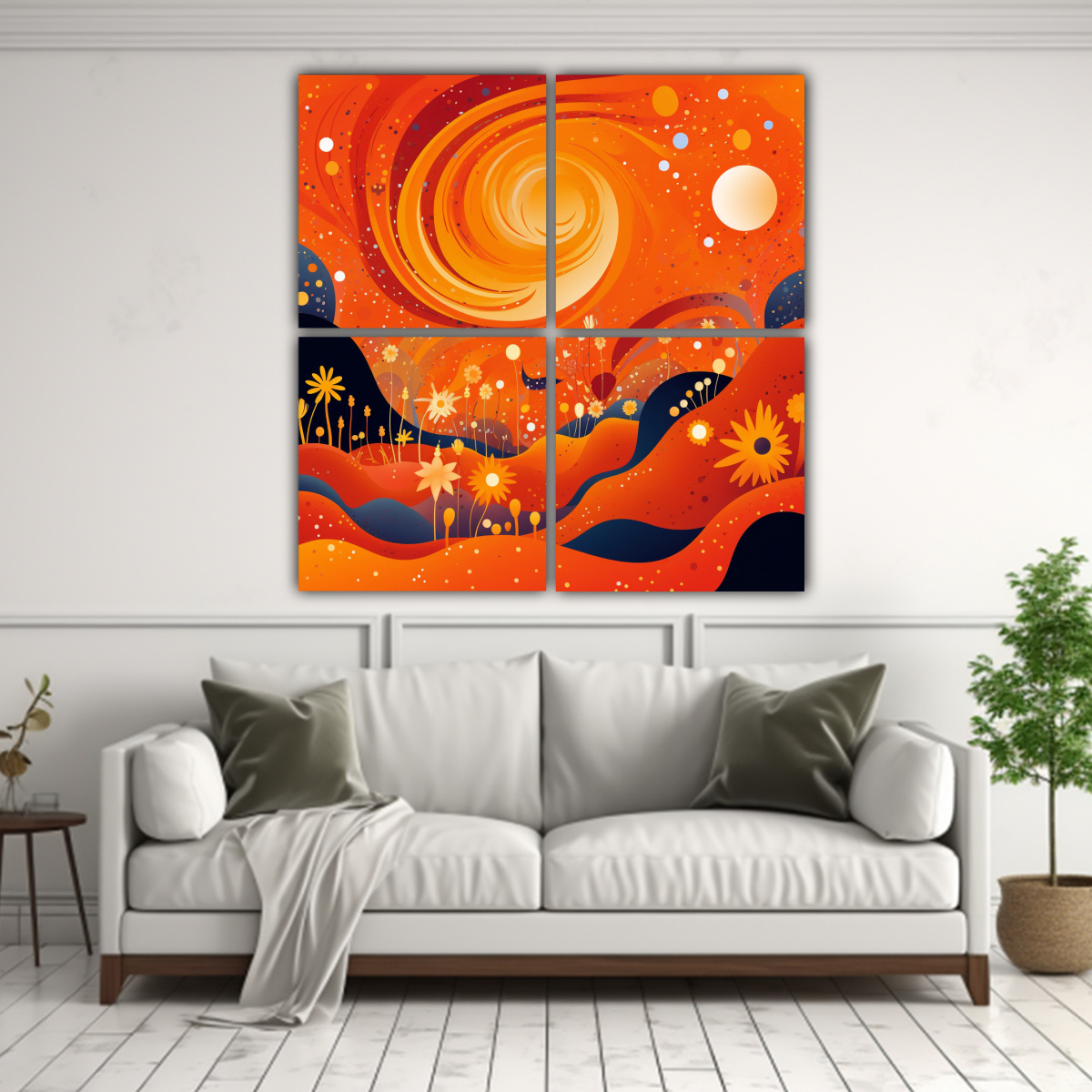 CUADROS MODERNOS VIDA VIVID CUADRO GRÁFICA DEL 140X140 CM - 2